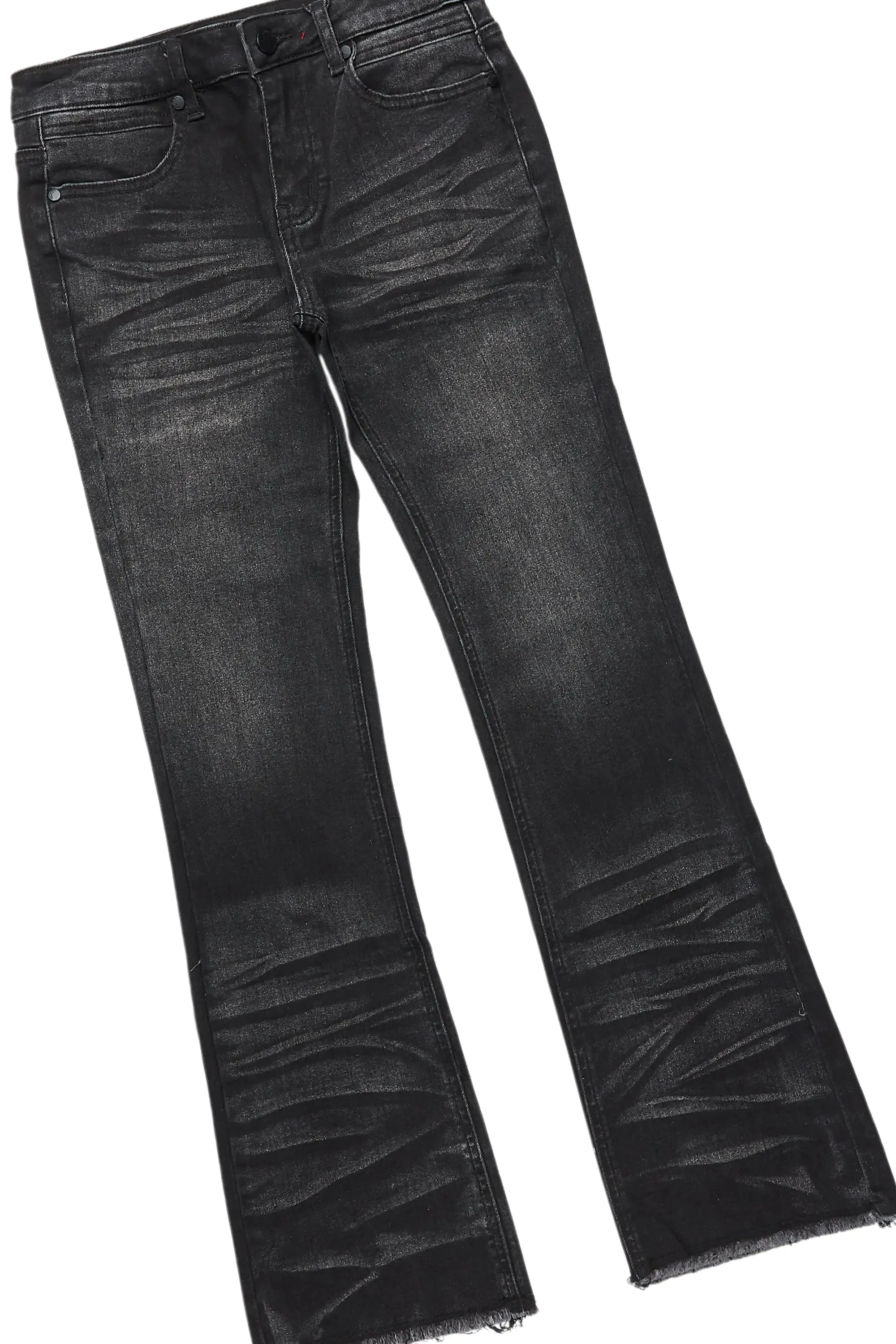 Boys Fields Black/Black Hoodie/Stacked Flare Jean Set sold by Rockstar Original product image thumbnail 3