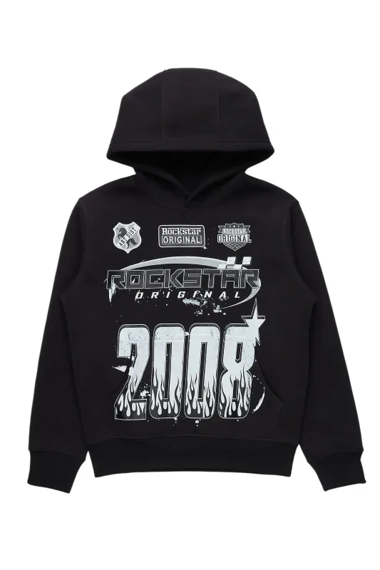 Boys Amos Black/White Graphic Hoodie sold by Rockstar Original