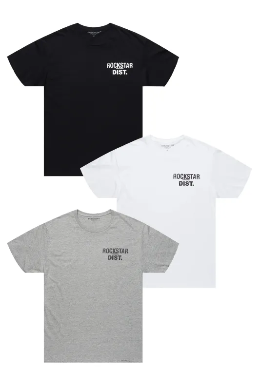 Lake Multi Printed T-Shirt 3 Pack sold by Rockstar Original