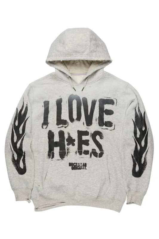 Tanasya Heather Grey Oversized Hoodie sold by Rockstar Original
