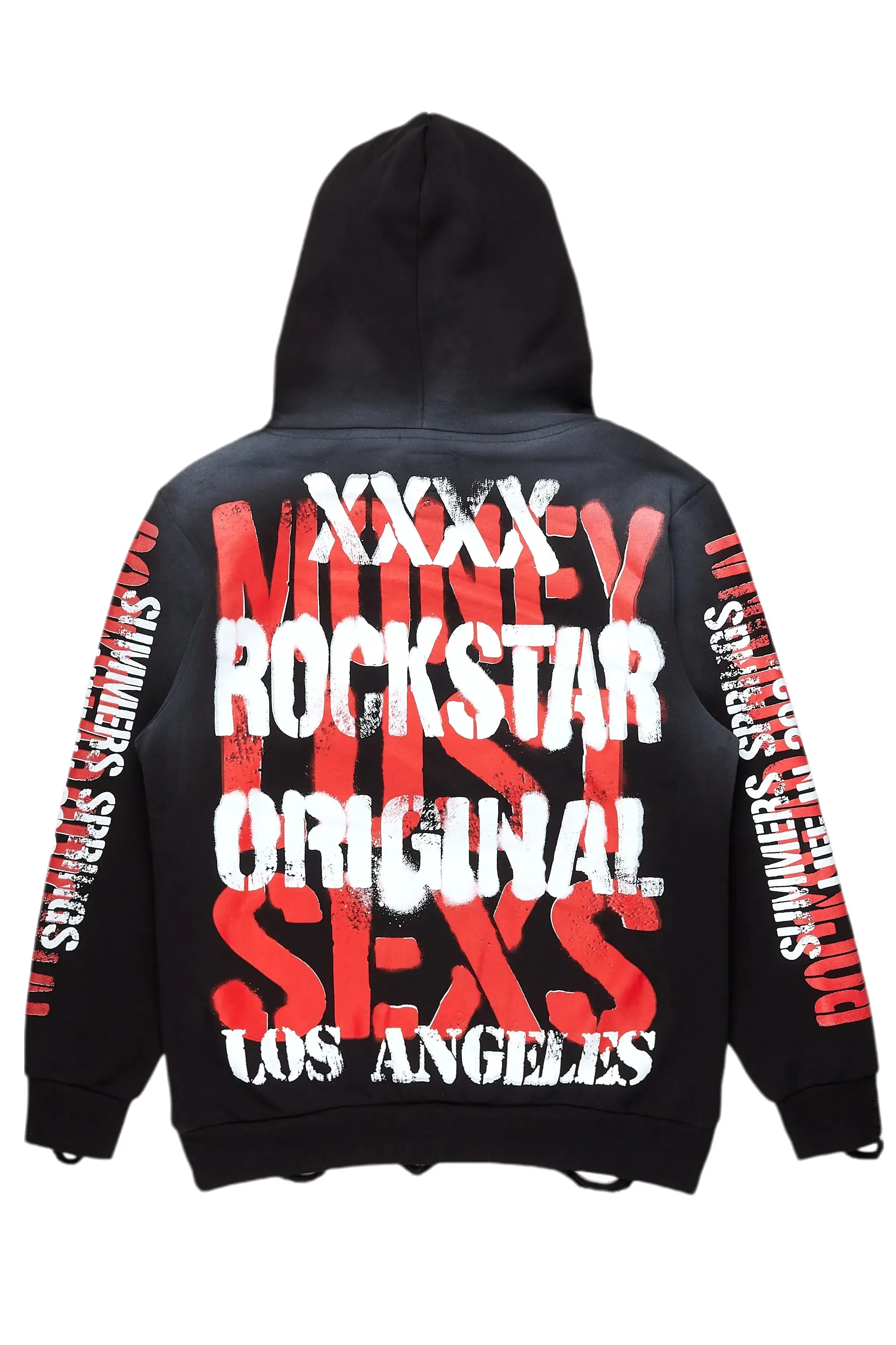 Lamani Black Oversized Hoodie sold by Rockstar Original product image thumbnail 3