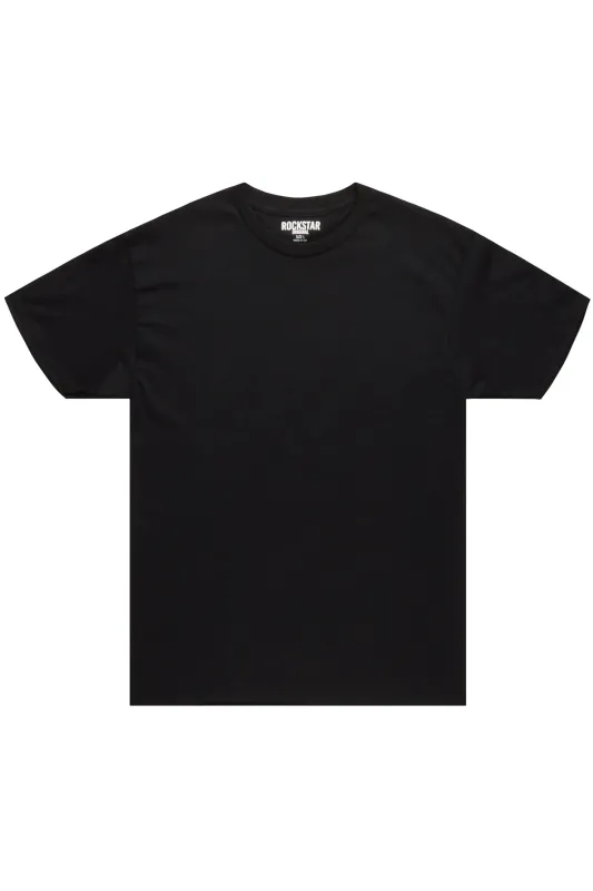 Womens Black Basic Tee sold by Rockstar Original