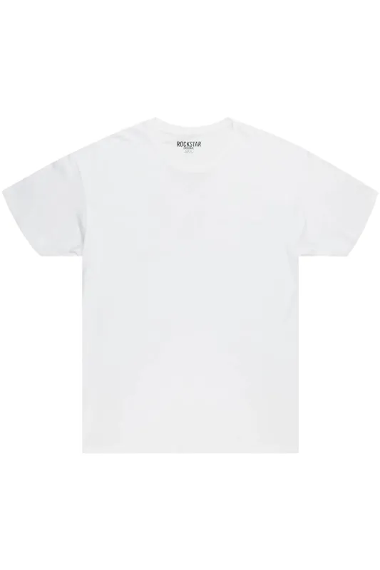 Womens White Basic Tee sold by Rockstar Original