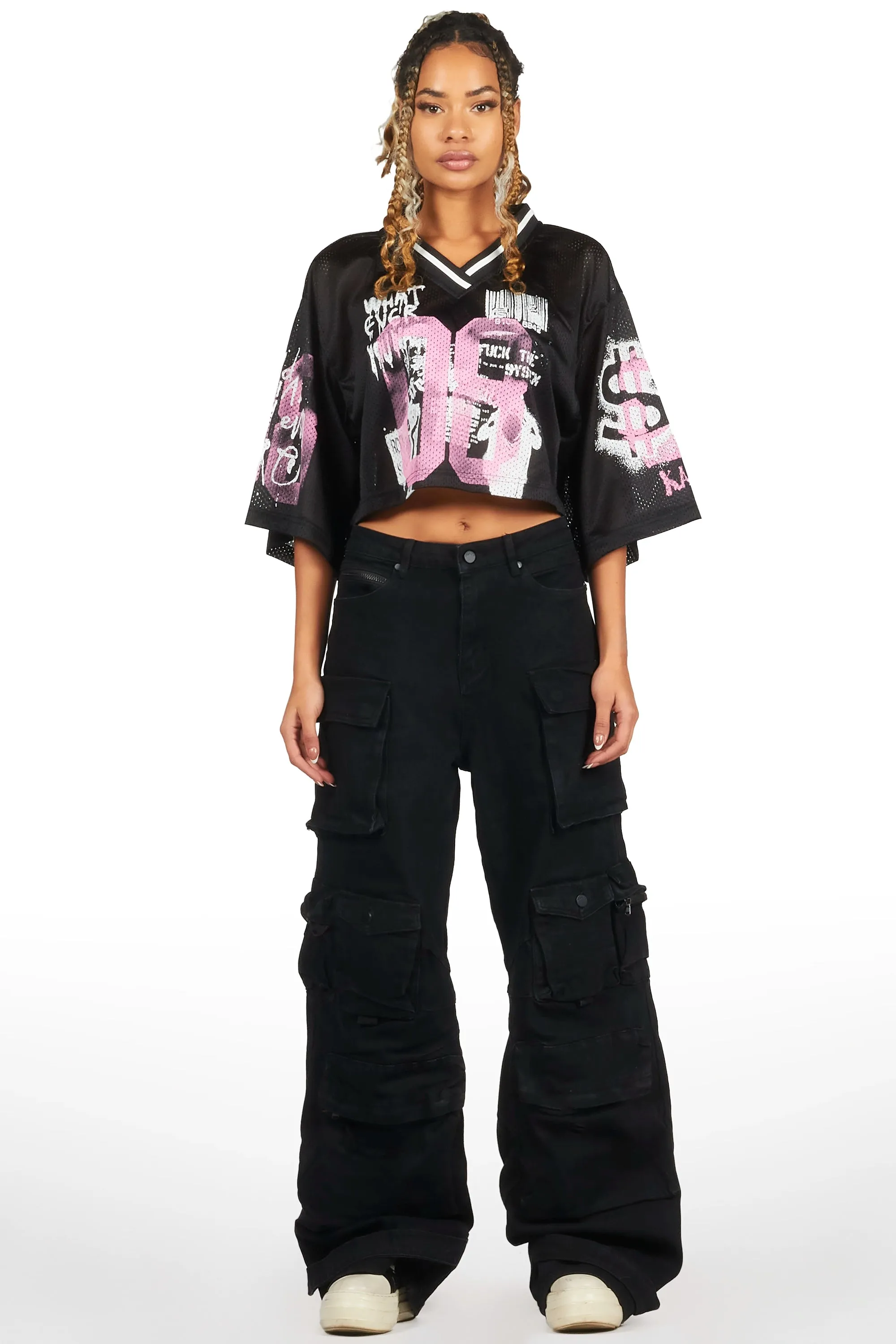 Sequoia Black Baggy Cargo Jean sold by Rockstar Original product image thumbnail 3