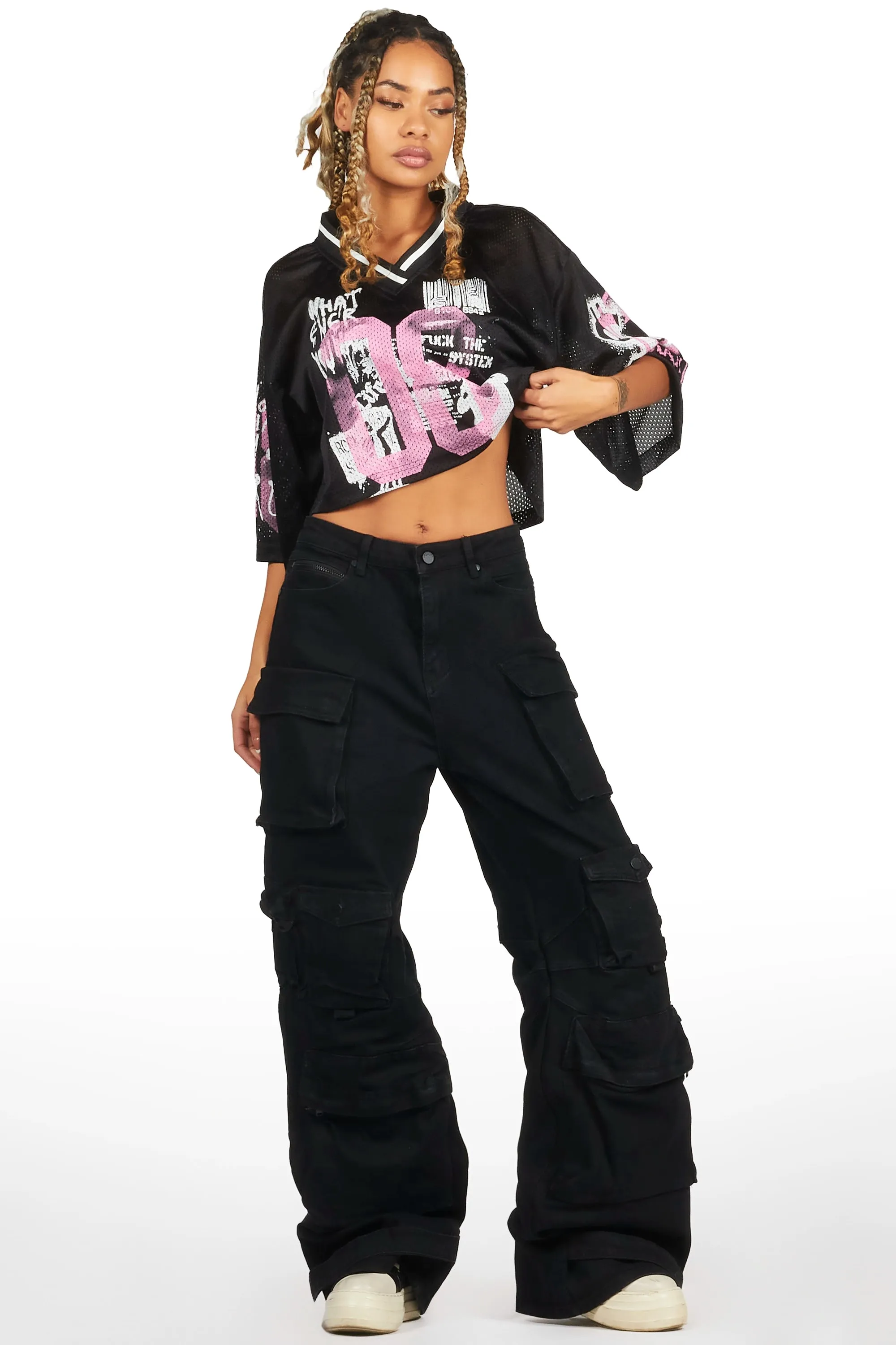 Sequoia Black Baggy Cargo Jean sold by Rockstar Original product image thumbnail 2