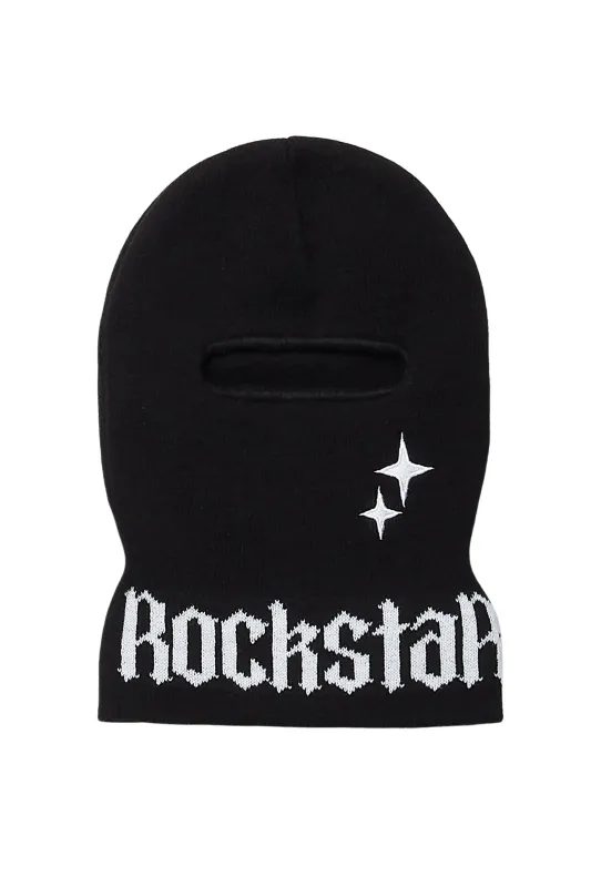 Girls Seppie Black Embroidery Ski Mask sold by Rockstar Original
