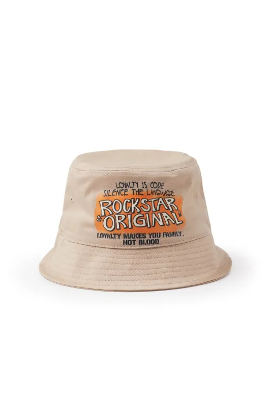 Beno Khaki Graphic Bucket Hat sold by Rockstar Original