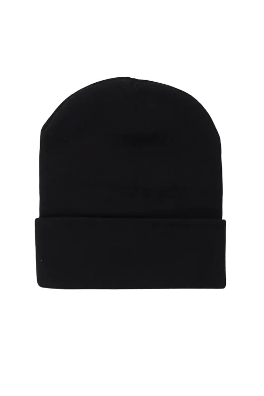Mens Black Basic Beanie Hat sold by Rockstar Original