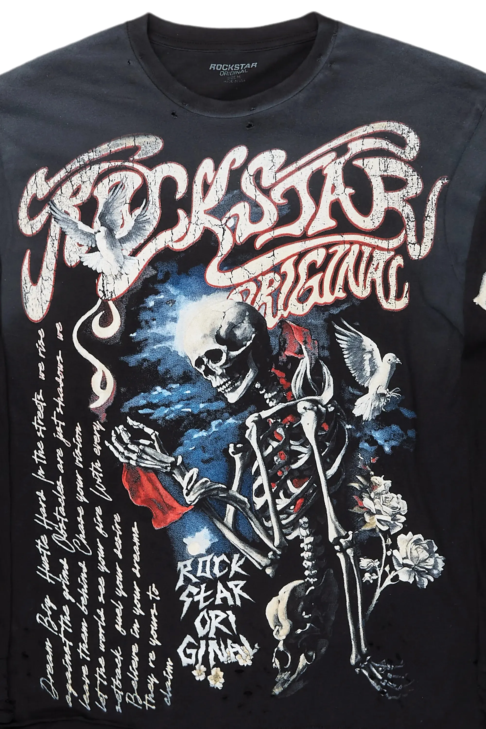 Chapelle Black Long Sleeve T-Shirt sold by Rockstar Original product image thumbnail 2