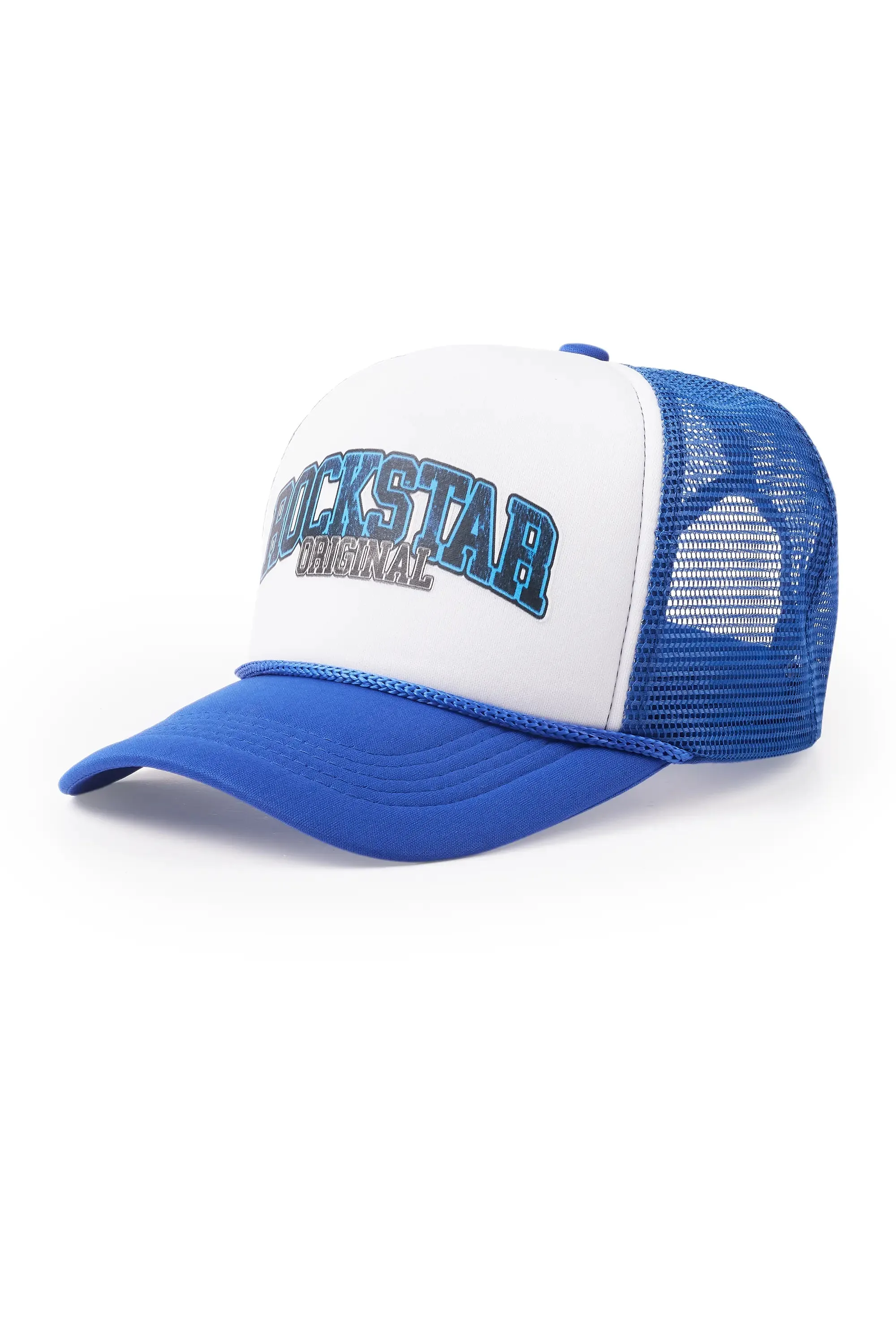 Kaniria White/Royal Blue Trucker Hat sold by Rockstar Original product image thumbnail 2
