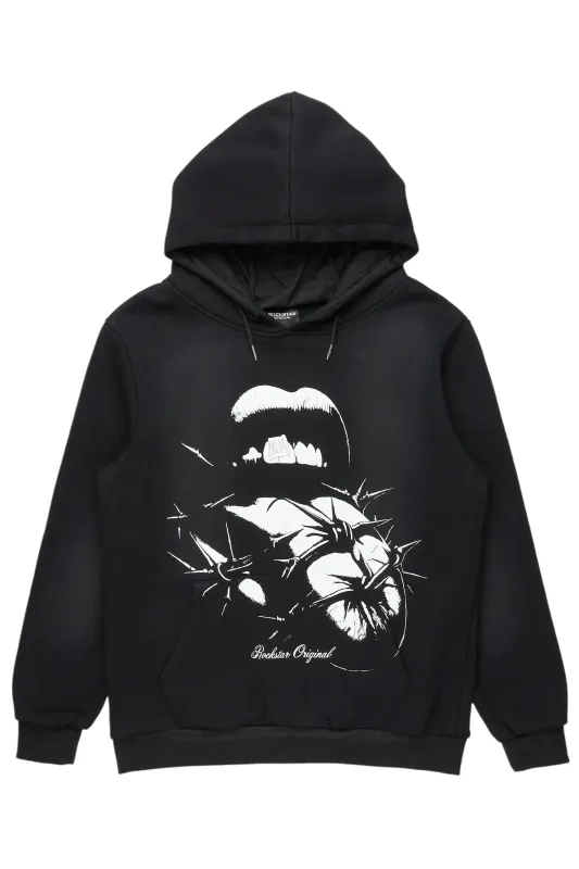 Deona Black Oversized Hoodie sold by Rockstar Original