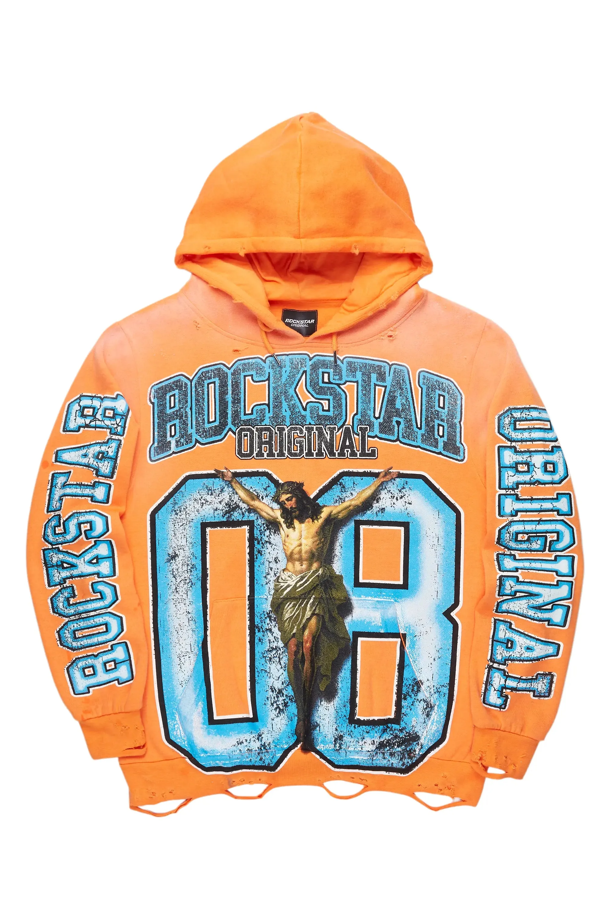 Tariqa Orange Oversized Hoodie sold by Rockstar Original