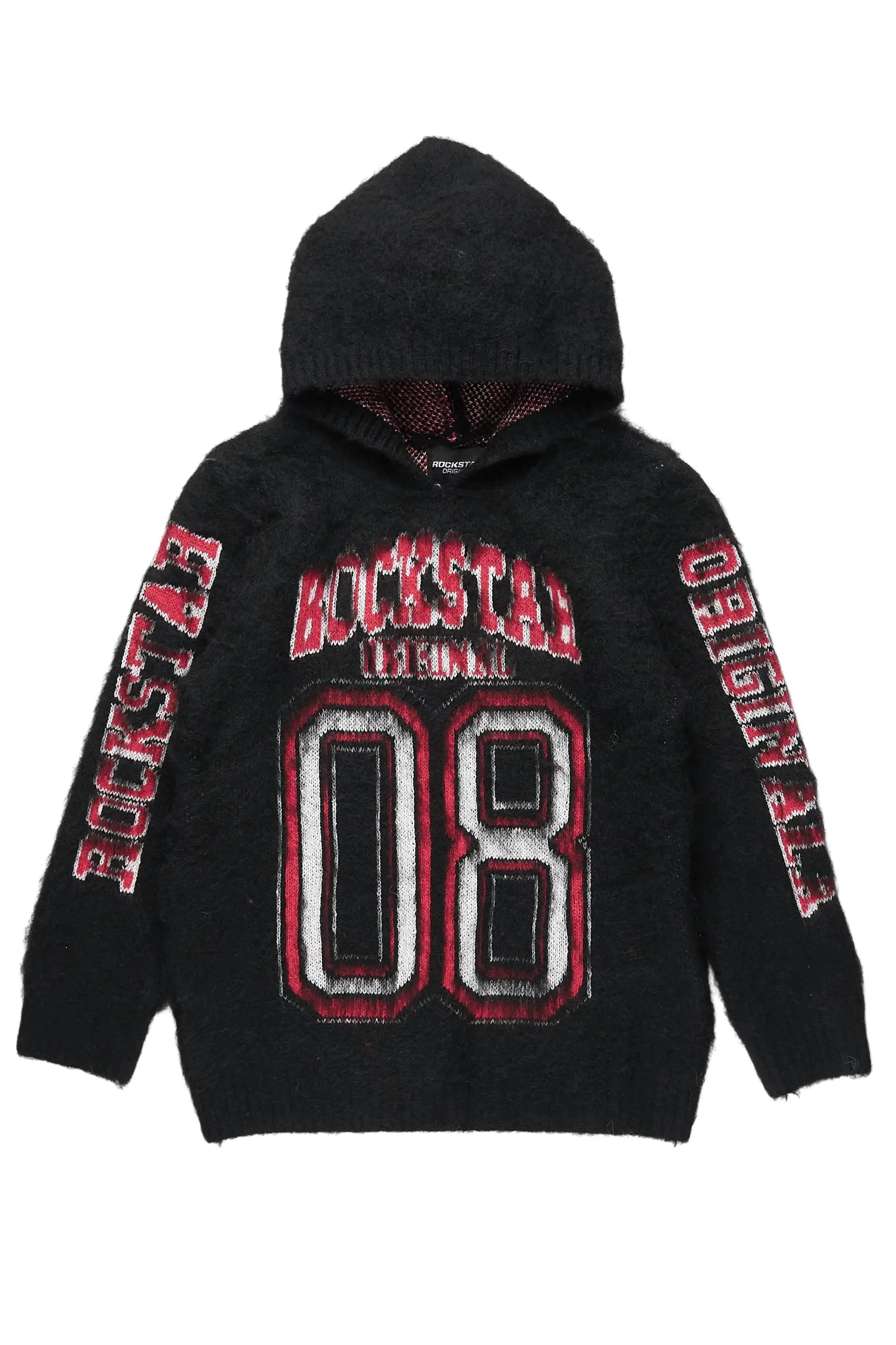 Boys Fields Black Graphic Mohair Hoodie sold by Rockstar Original