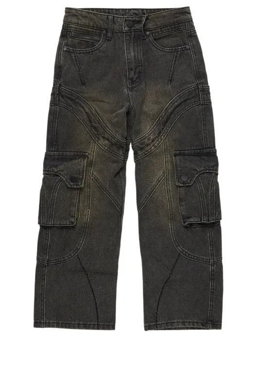 Boys Denmot Dark Grey Baggy Fit Jean sold by Rockstar Original