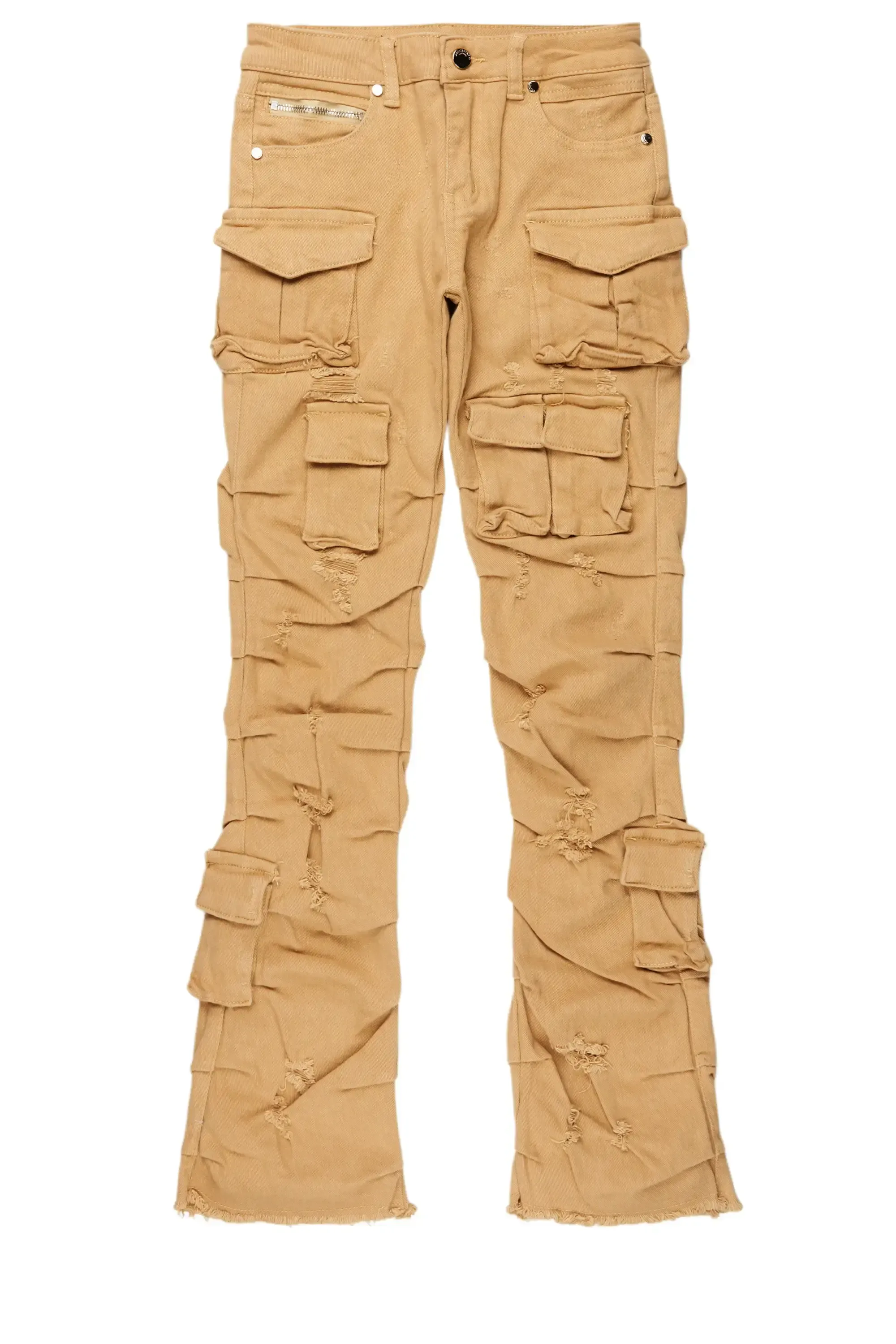 Boys Gentry Beige Stacked Flare Jean sold by Rockstar Original product image thumbnail 2