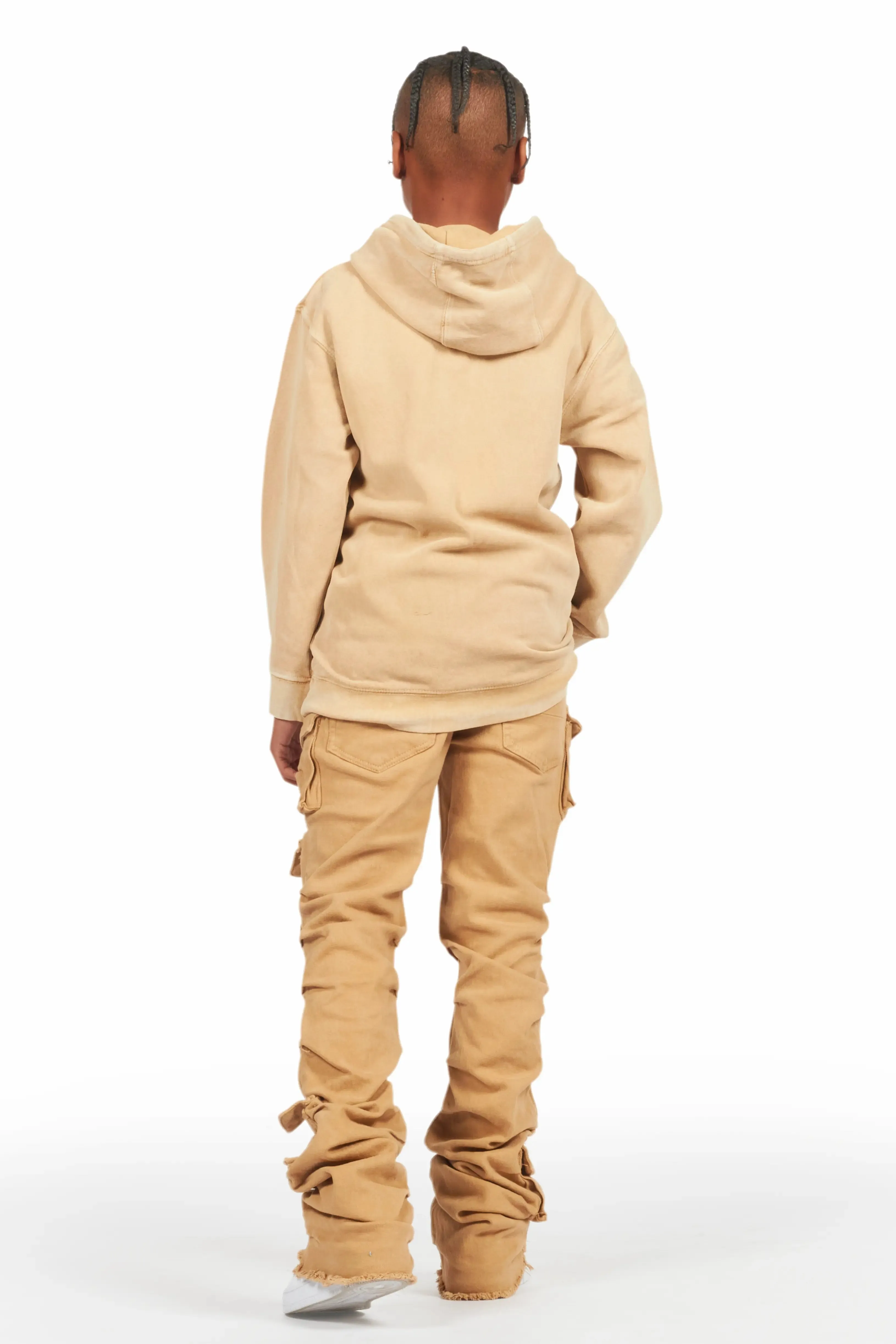 Boys Gentry Beige Stacked Flare Jean sold by Rockstar Original product image thumbnail 5