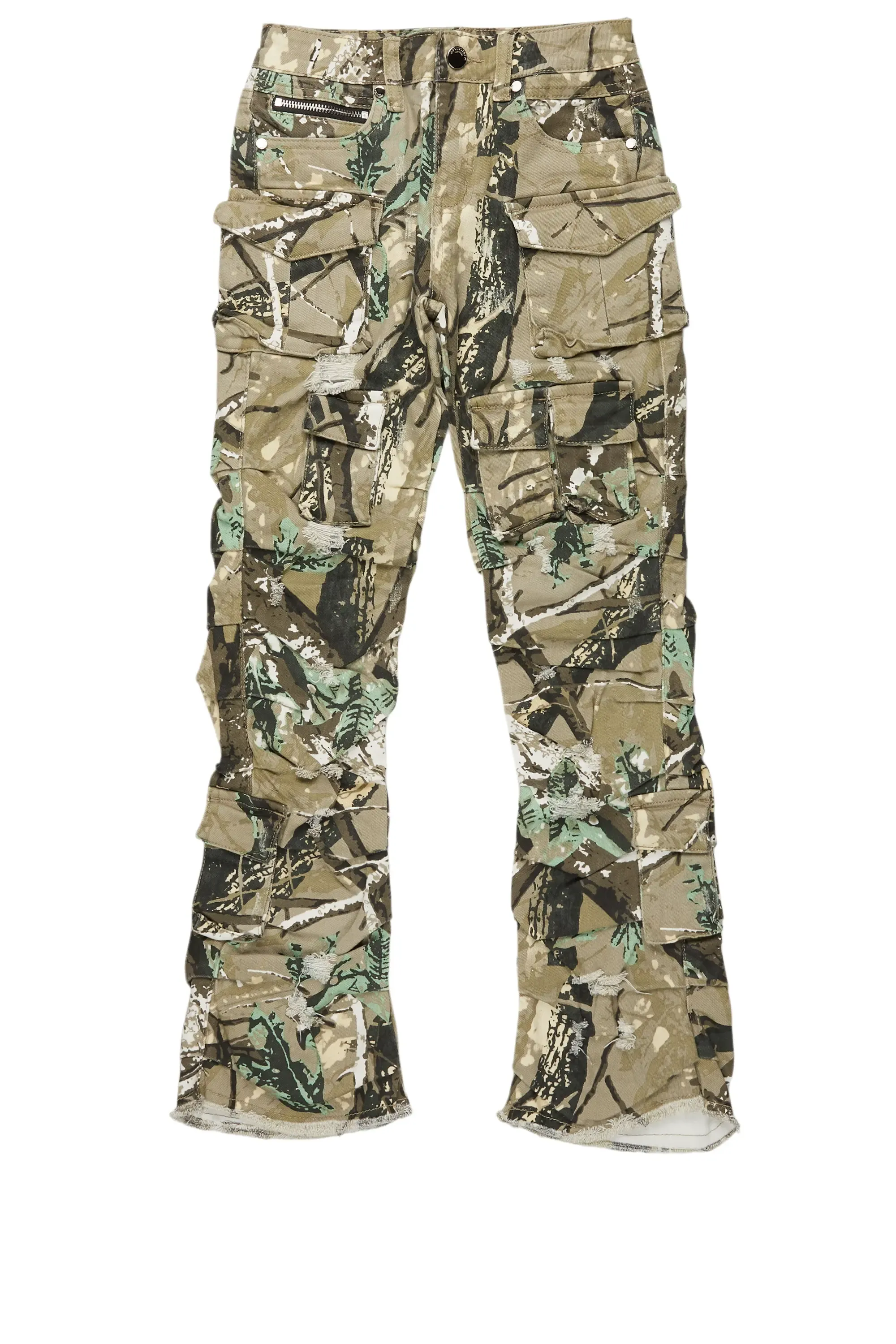 Boys Gentry Tree Camo Stacked Flare Jean sold by Rockstar Original product image thumbnail 2