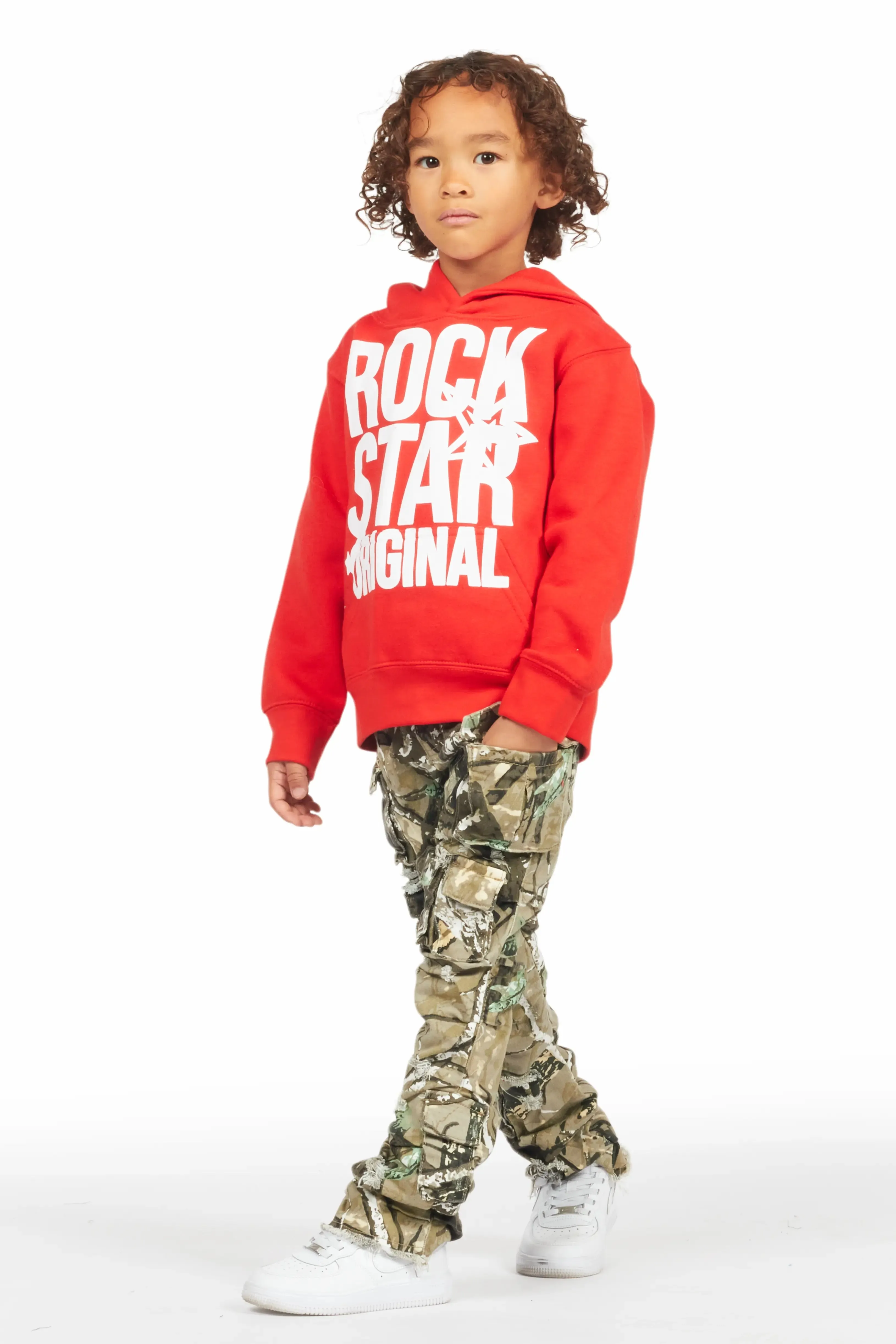 Boys Gentry Tree Camo Stacked Flare Jean sold by Rockstar Original product image thumbnail 5