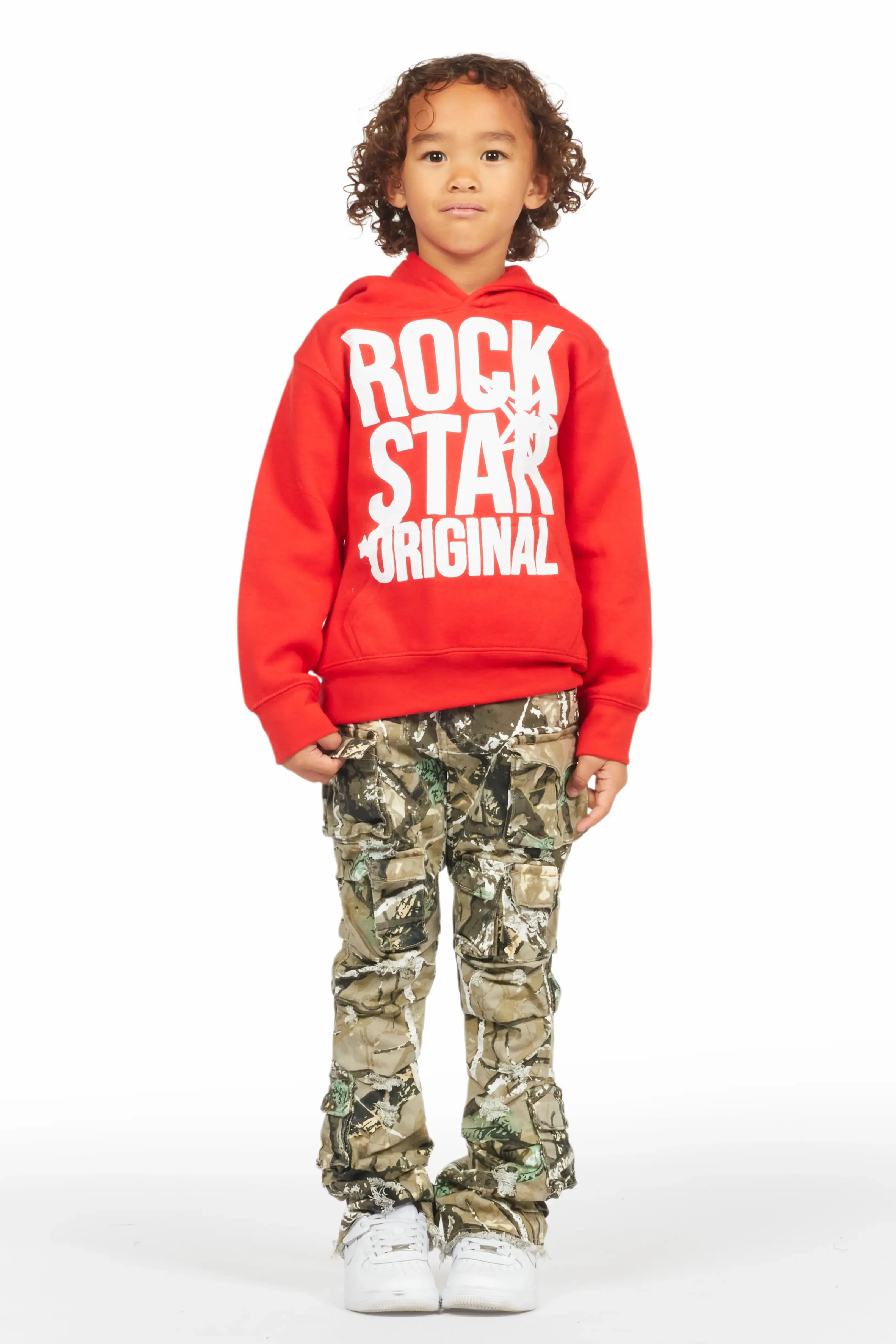 Boys Gentry Tree Camo Stacked Flare Jean sold by Rockstar Original product image thumbnail 3