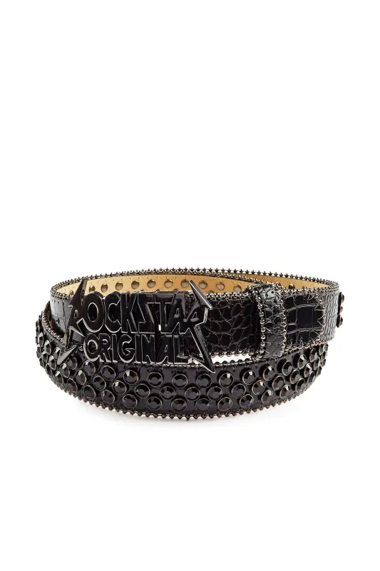 Boys Blaze Black Rockstar Logo Belt sold by Rockstar Original