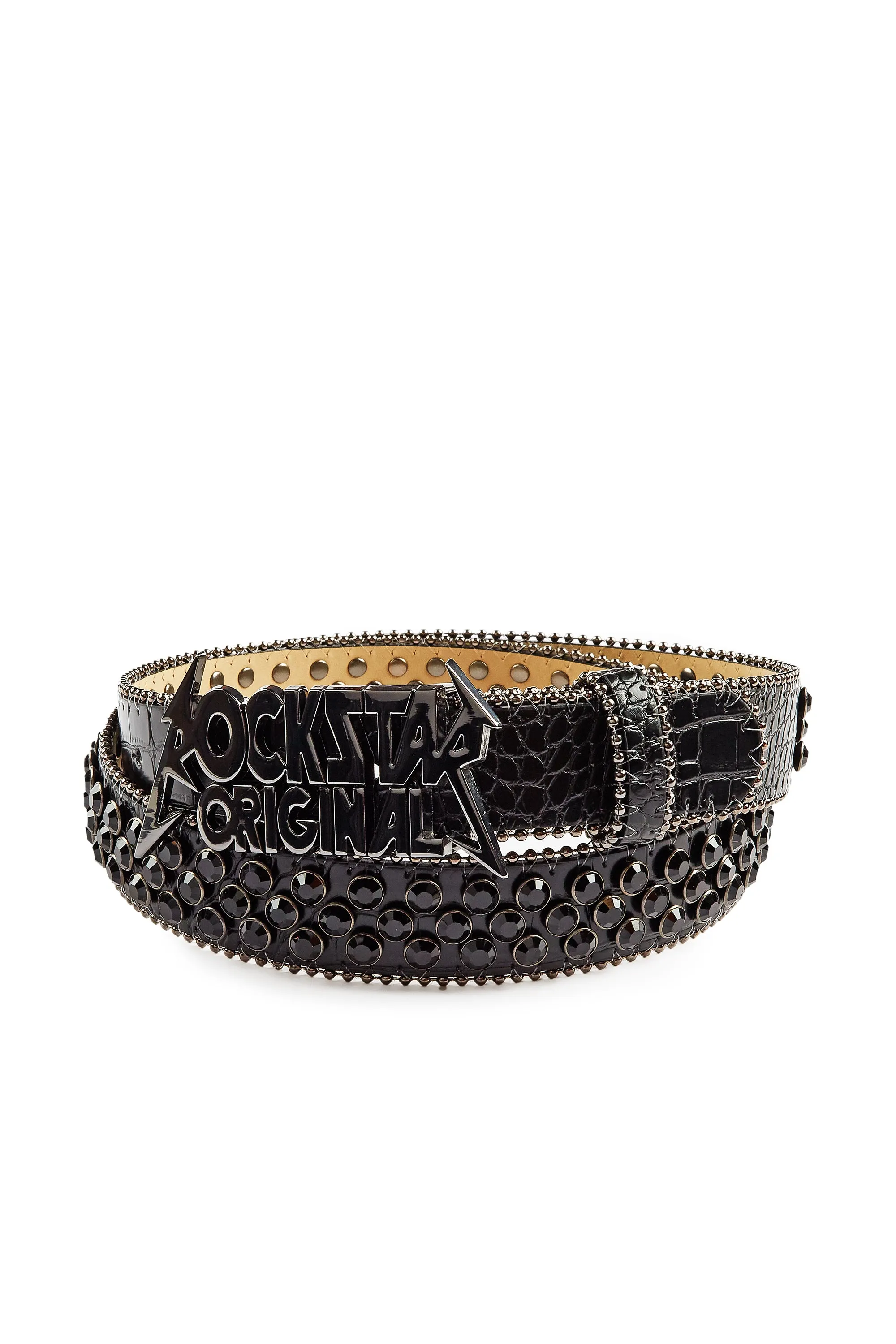 Boys Blaze Black Rockstar Logo Belt sold by Rockstar Original