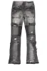 Girls Grib Grey Bleach Baggy Jeans sold by Rockstar Original