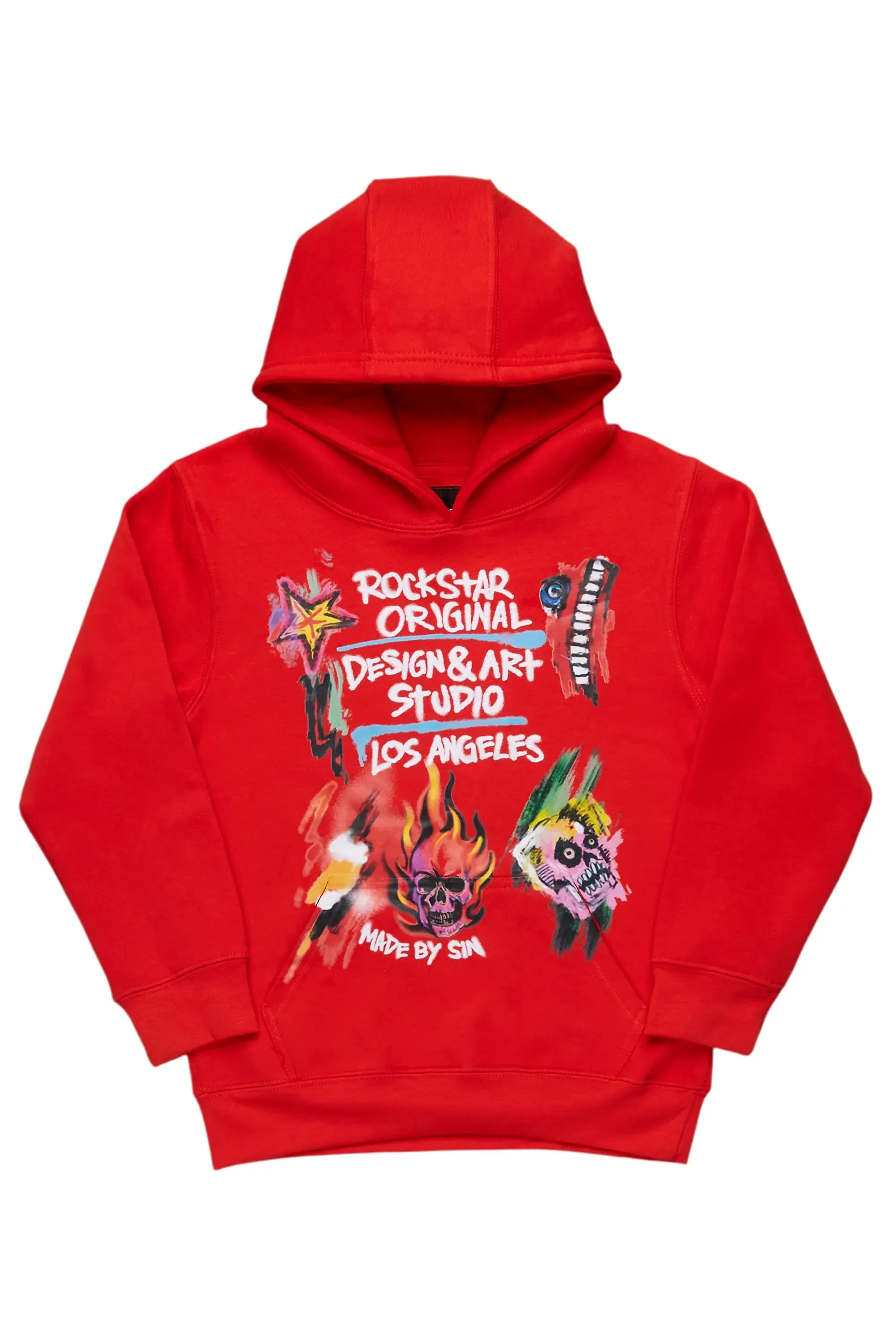 Boys Soweto Red Graphic Hoodie sold by Rockstar Original