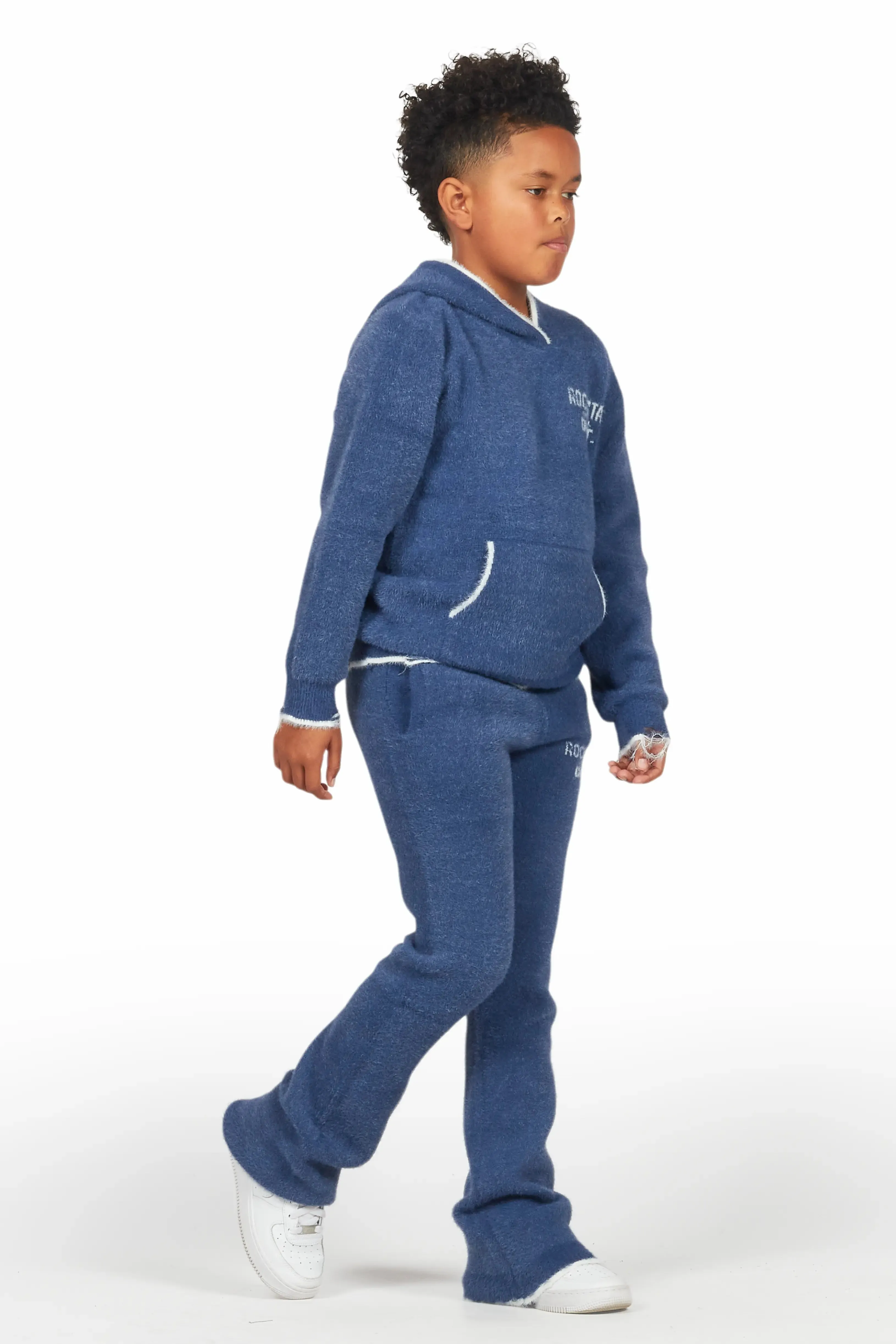 Boys Lake Mohair Navy Knit Track set sold by Rockstar Original product image thumbnail 3