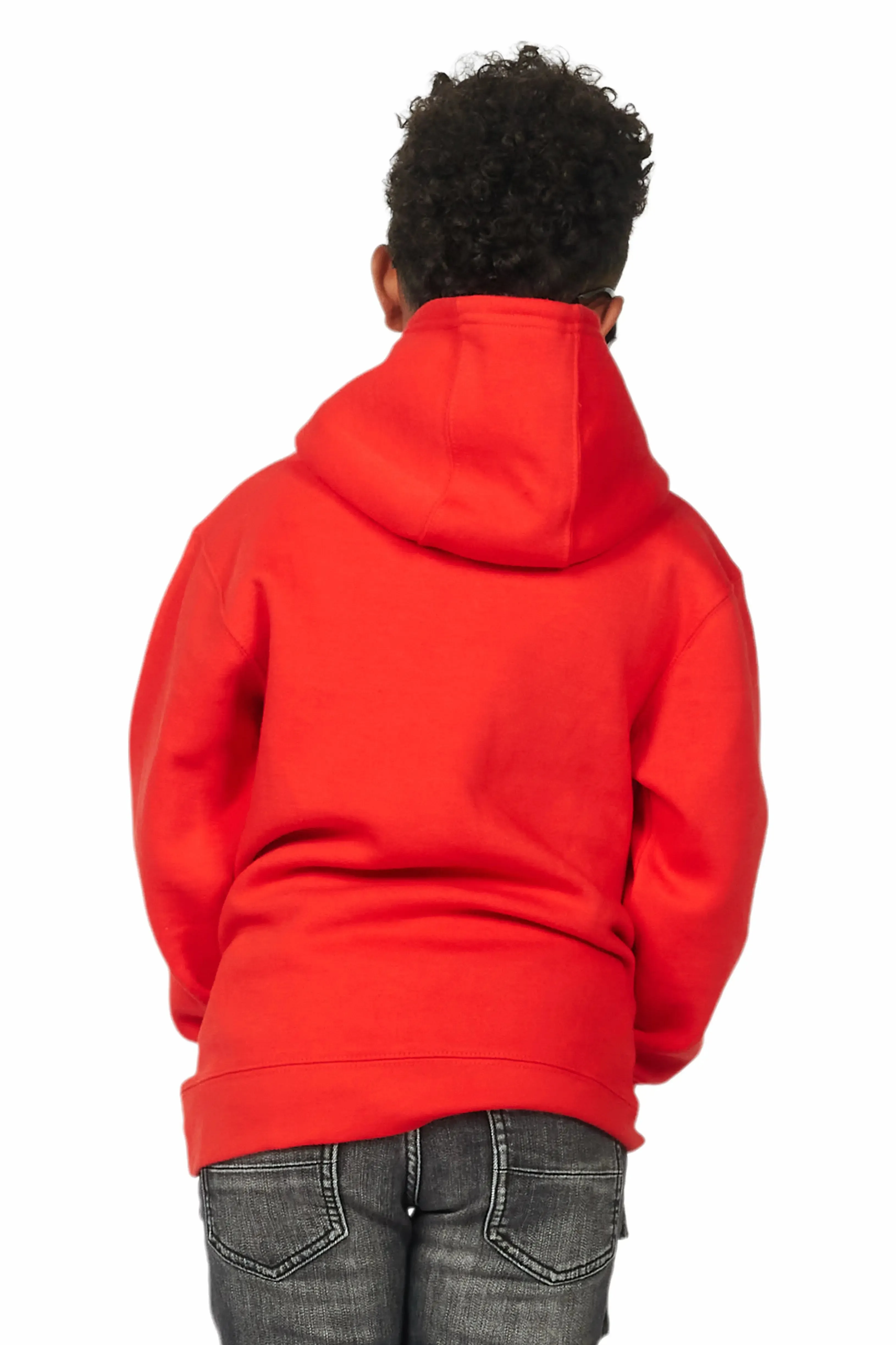 Boys Ezra Red Graphic Hoodie sold by Rockstar Original product image thumbnail 4