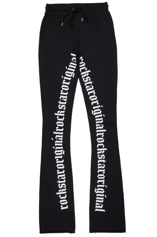 Boys Callie Black/White Stacked Flare Pants sold by Rockstar Original