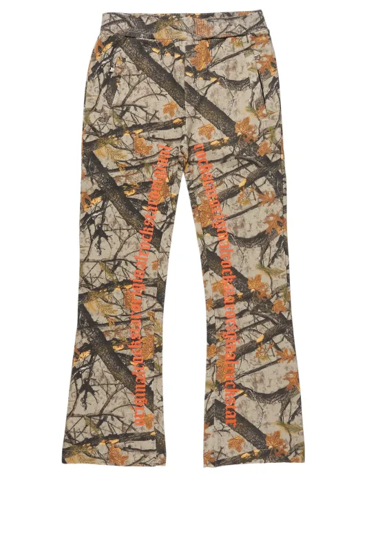 Boys Callie Tree Camo Stacked Flare Pants sold by Rockstar Original