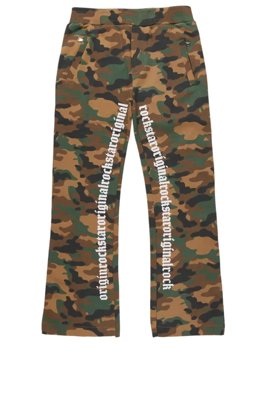 Boys Callie Faded Camo Stacked Flare Pants sold by Rockstar Original