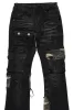Boys Zeta Black Stacked Flare Jean sold by Rockstar Original