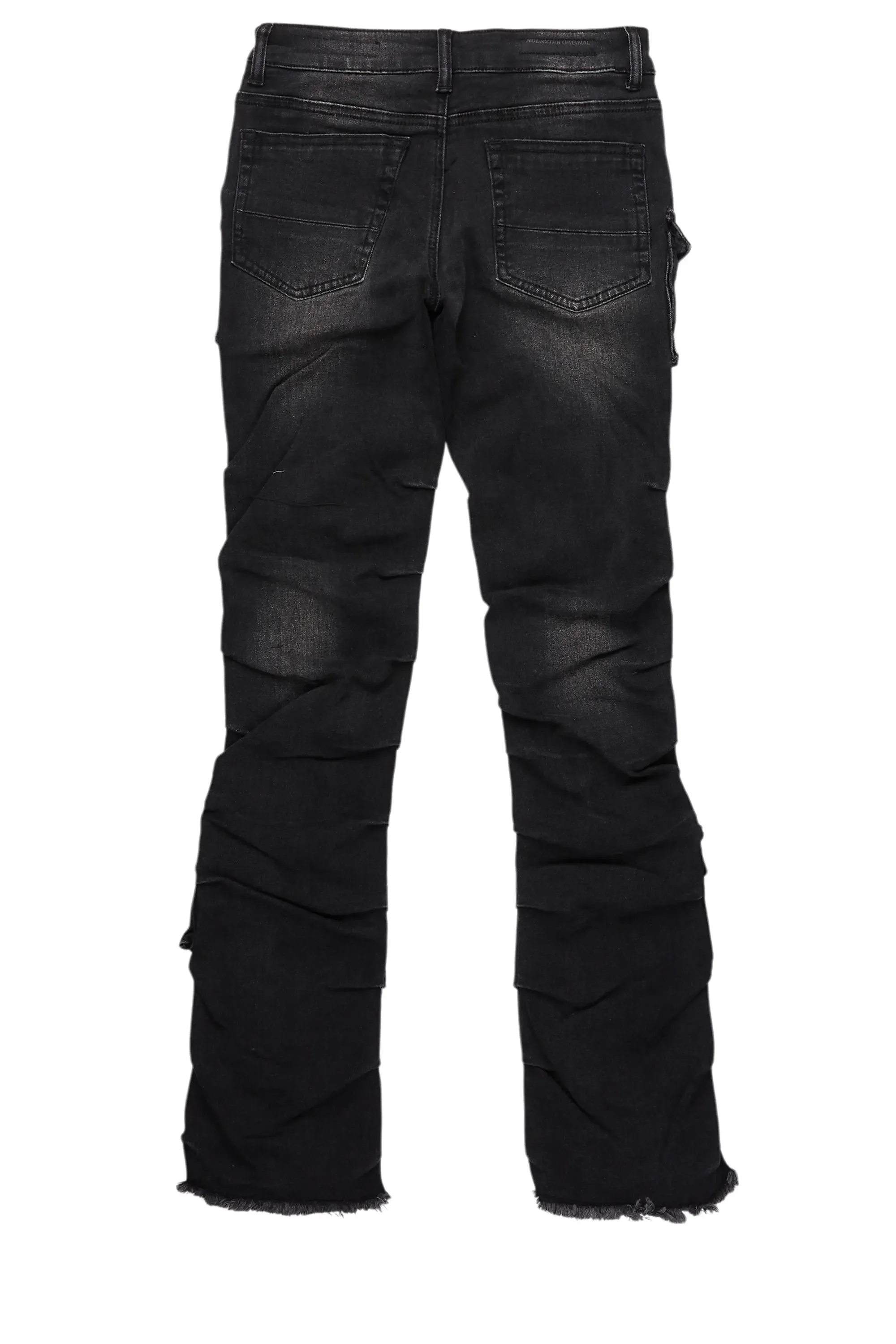 Boys Gentry Dark Grey Stacked Flare Jean sold by Rockstar Original product image thumbnail 3