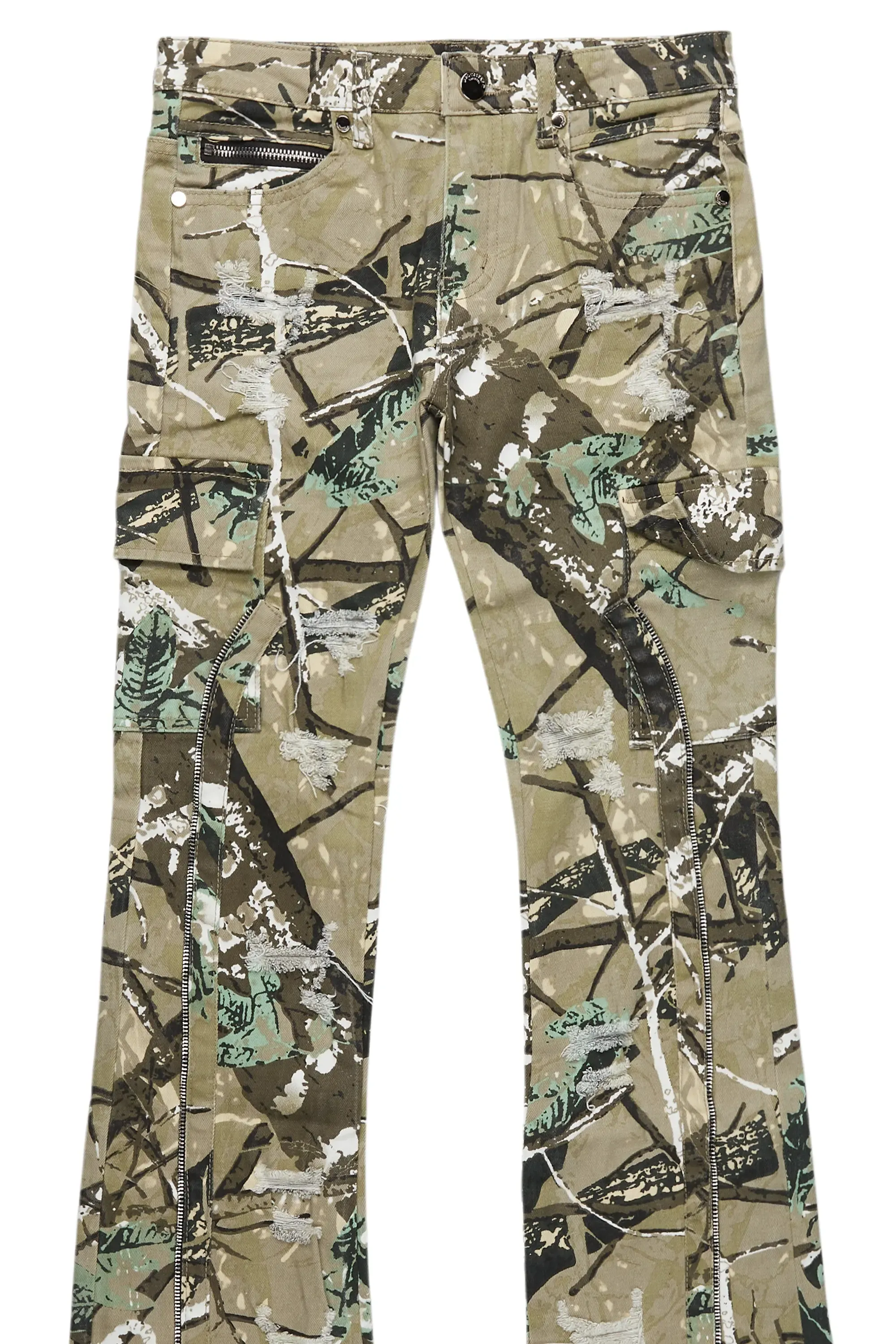 Boys Hutch Tree Camo Stacked Flare Jean sold by Rockstar Original product image thumbnail 2