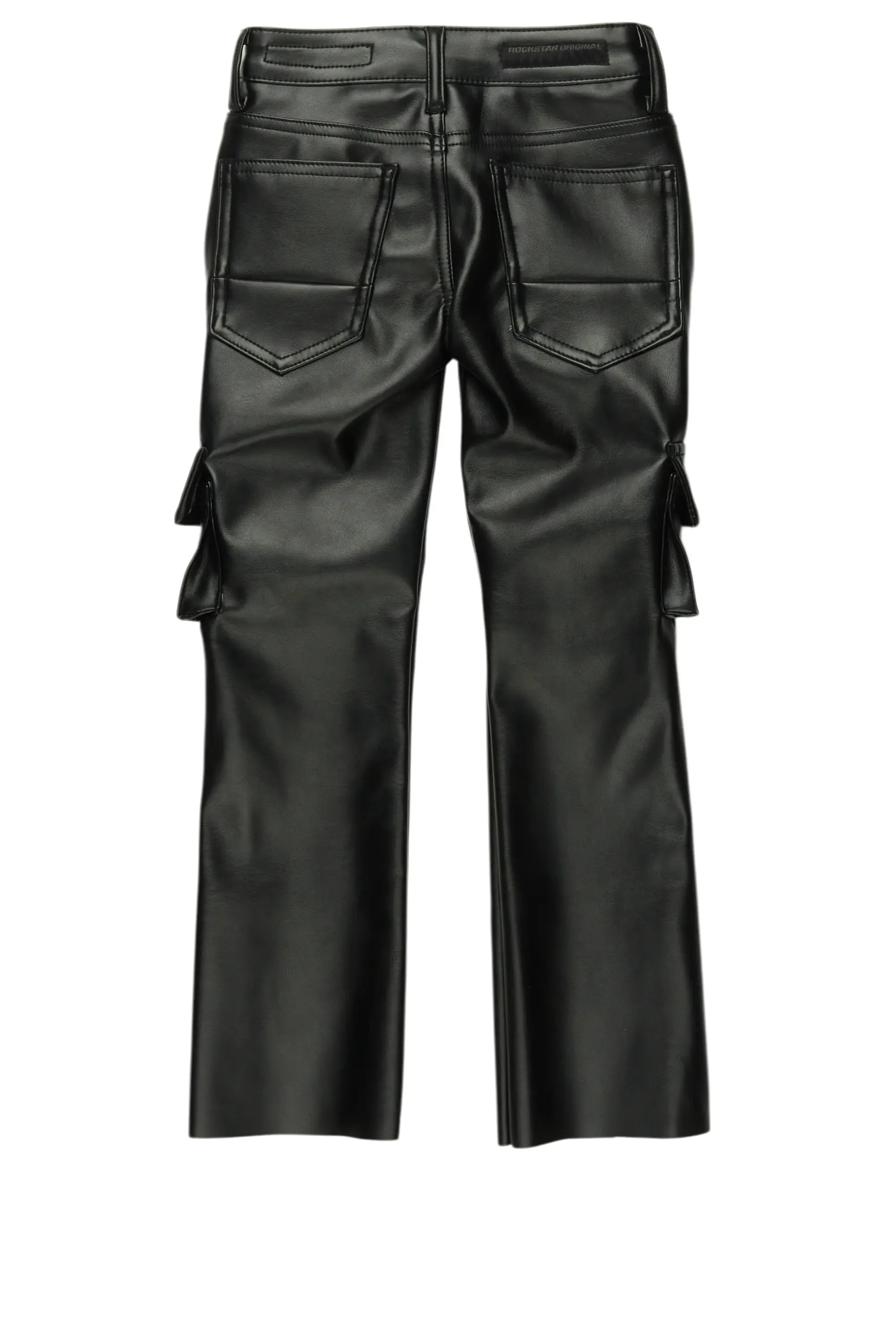 Girls Khaza Black PU Leather Jean sold by Rockstar Original product image thumbnail 3