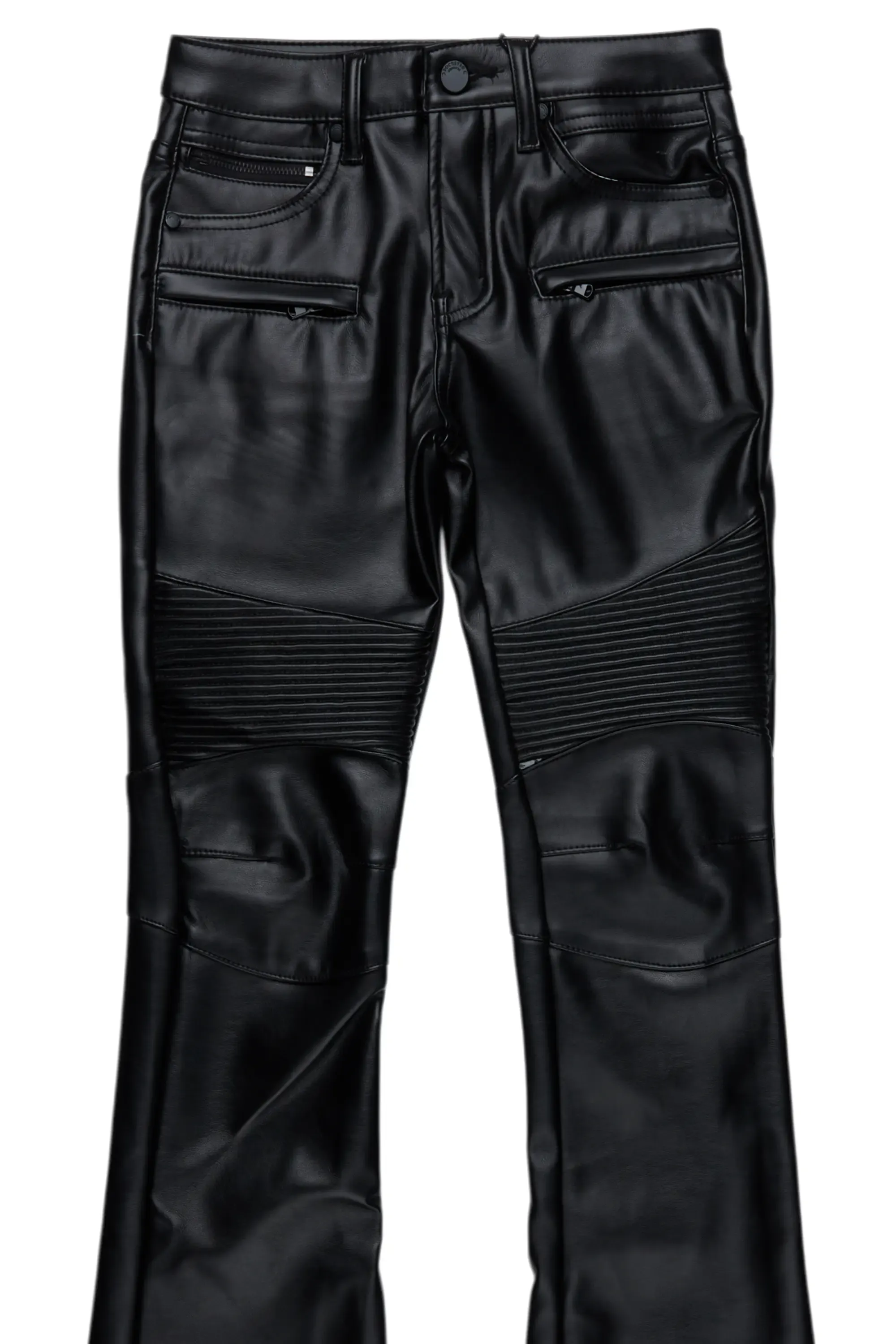Boys Richh Black PU Biker Jean sold by Rockstar Original product image thumbnail 2
