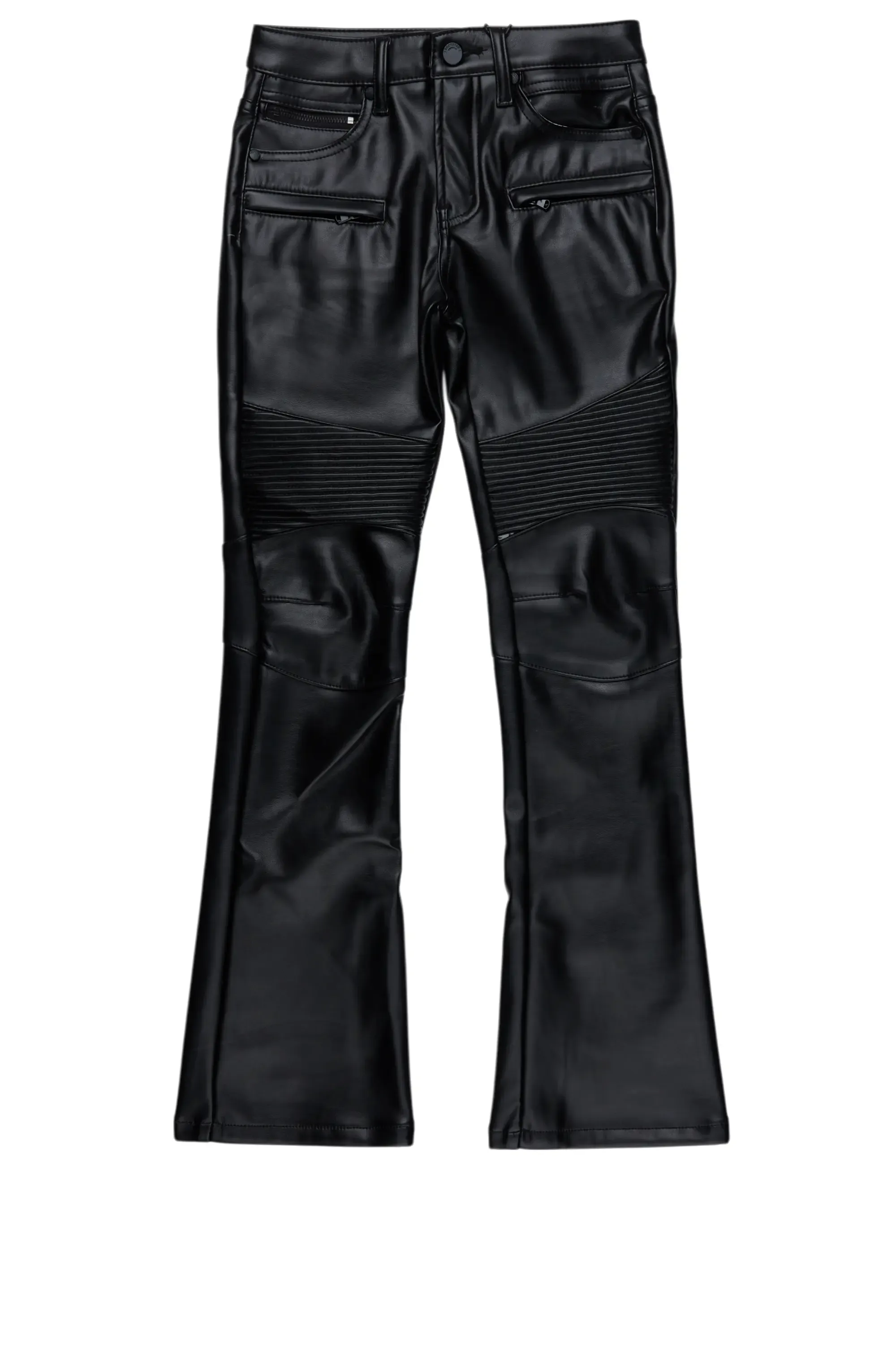 Boys Richh Black PU Biker Jean sold by Rockstar Original