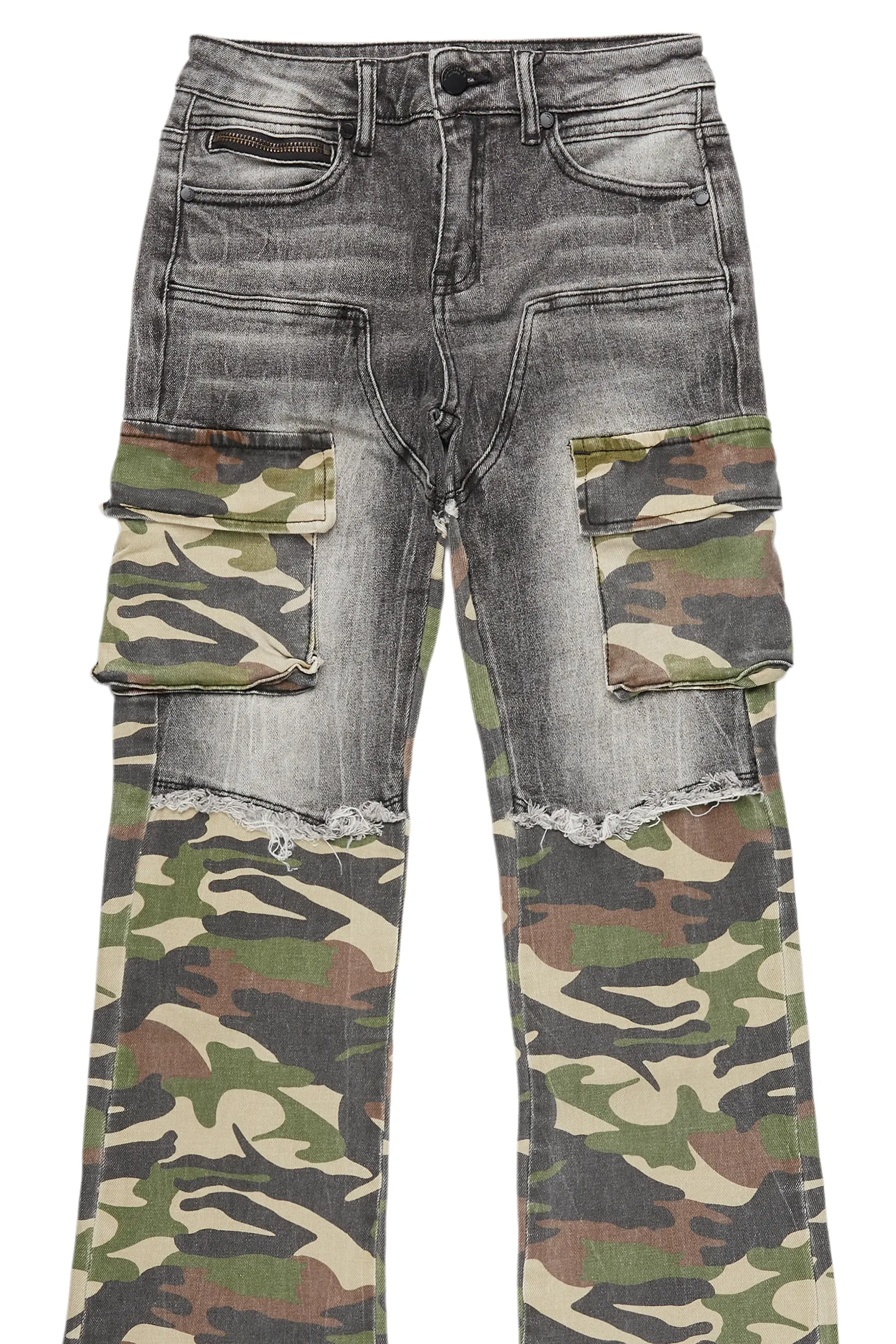 Boys Denka Grey Stacked Fit Jean sold by Rockstar Original product image thumbnail 2