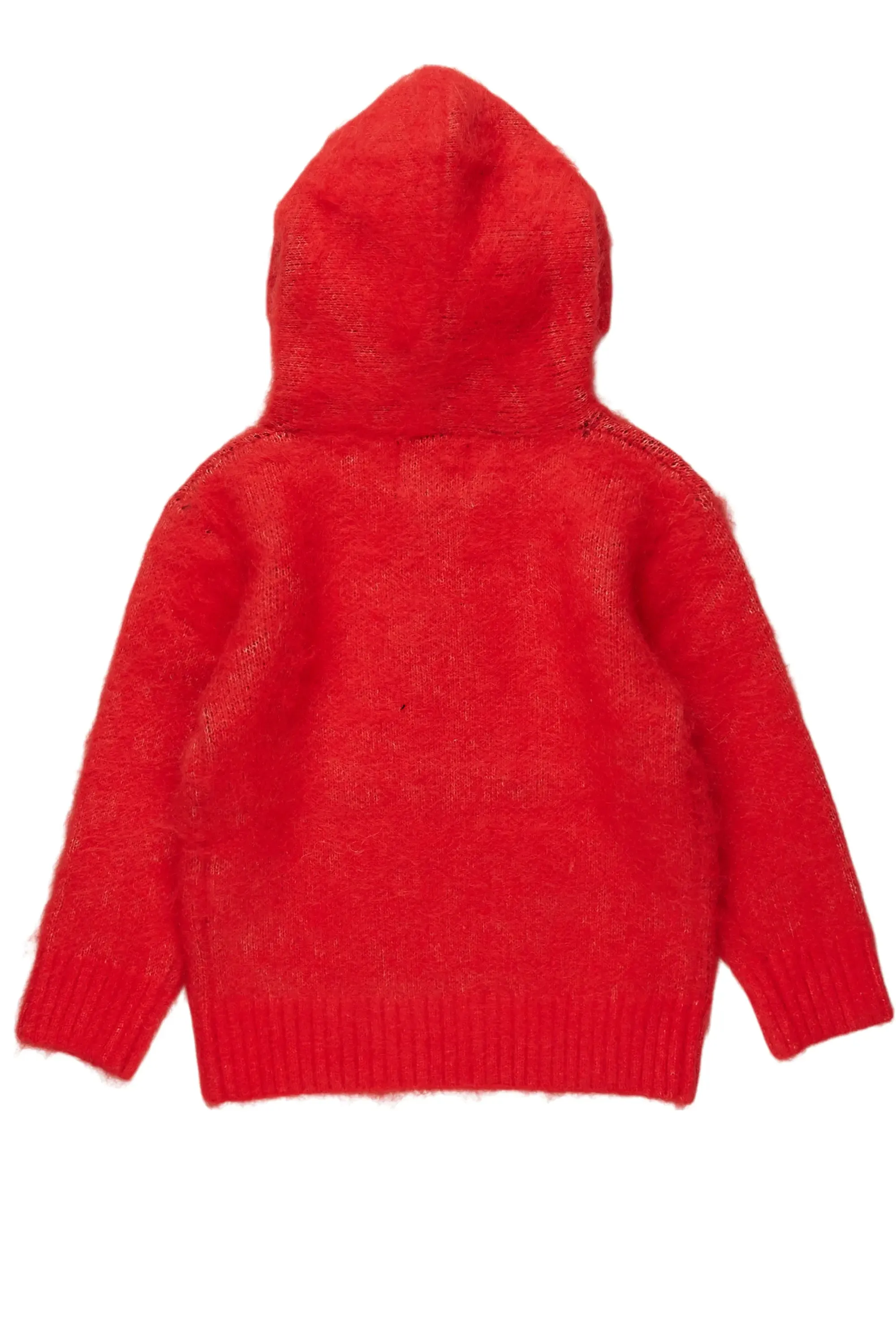 Boys Andros Red Graphic Knit Hoodie sold by Rockstar Original product image thumbnail 4