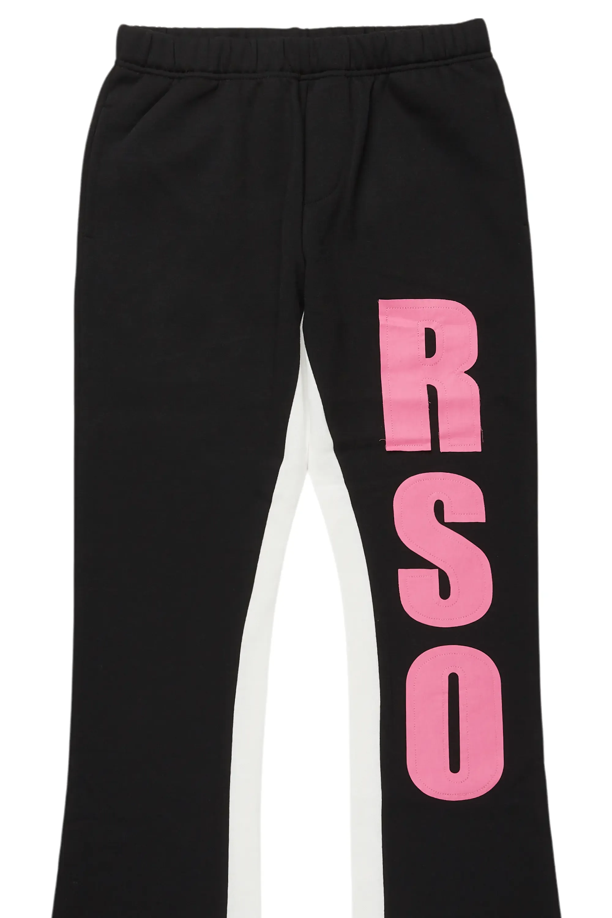 Girls Ukki Black Stacked Baggy Flare Pant sold by Rockstar Original product image thumbnail 2