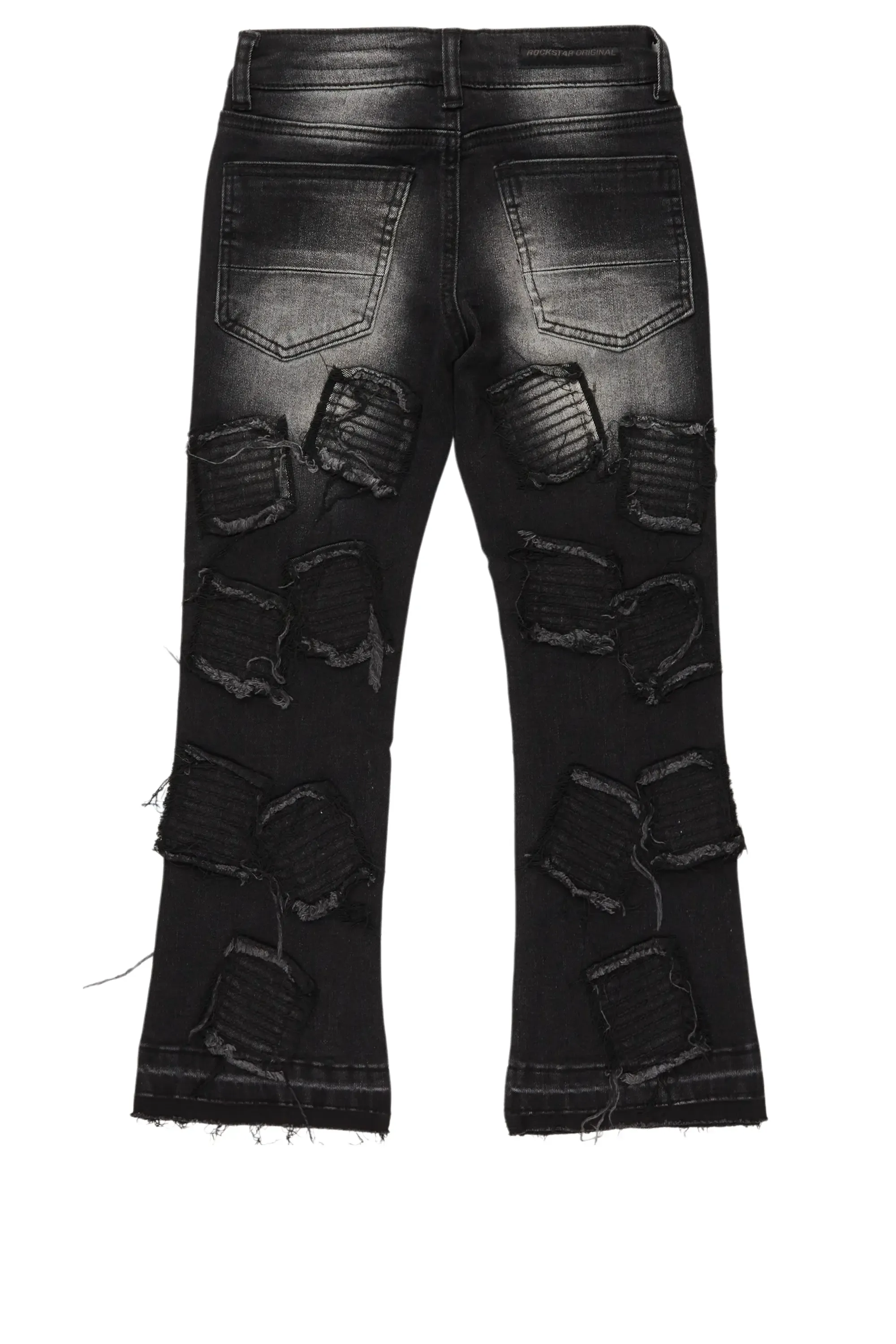 Boys Gawel Grey Stacked Flare Jean sold by Rockstar Original product image thumbnail 3