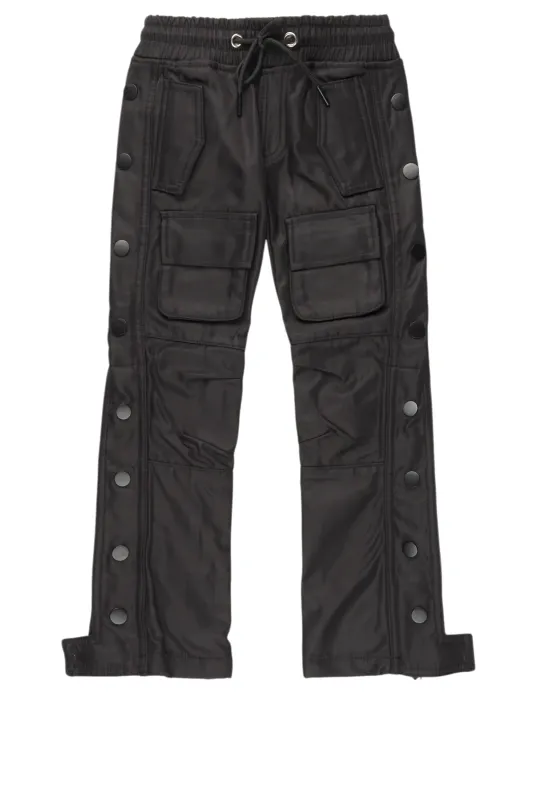 Boys Yuri Black Nylon Pants sold by Rockstar Original