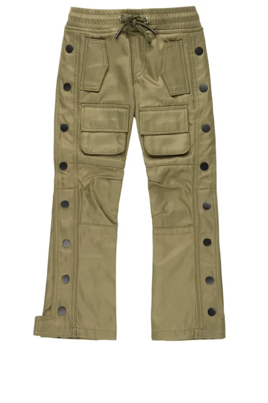 Boys Yuri Olive Nylon Pants sold by Rockstar Original