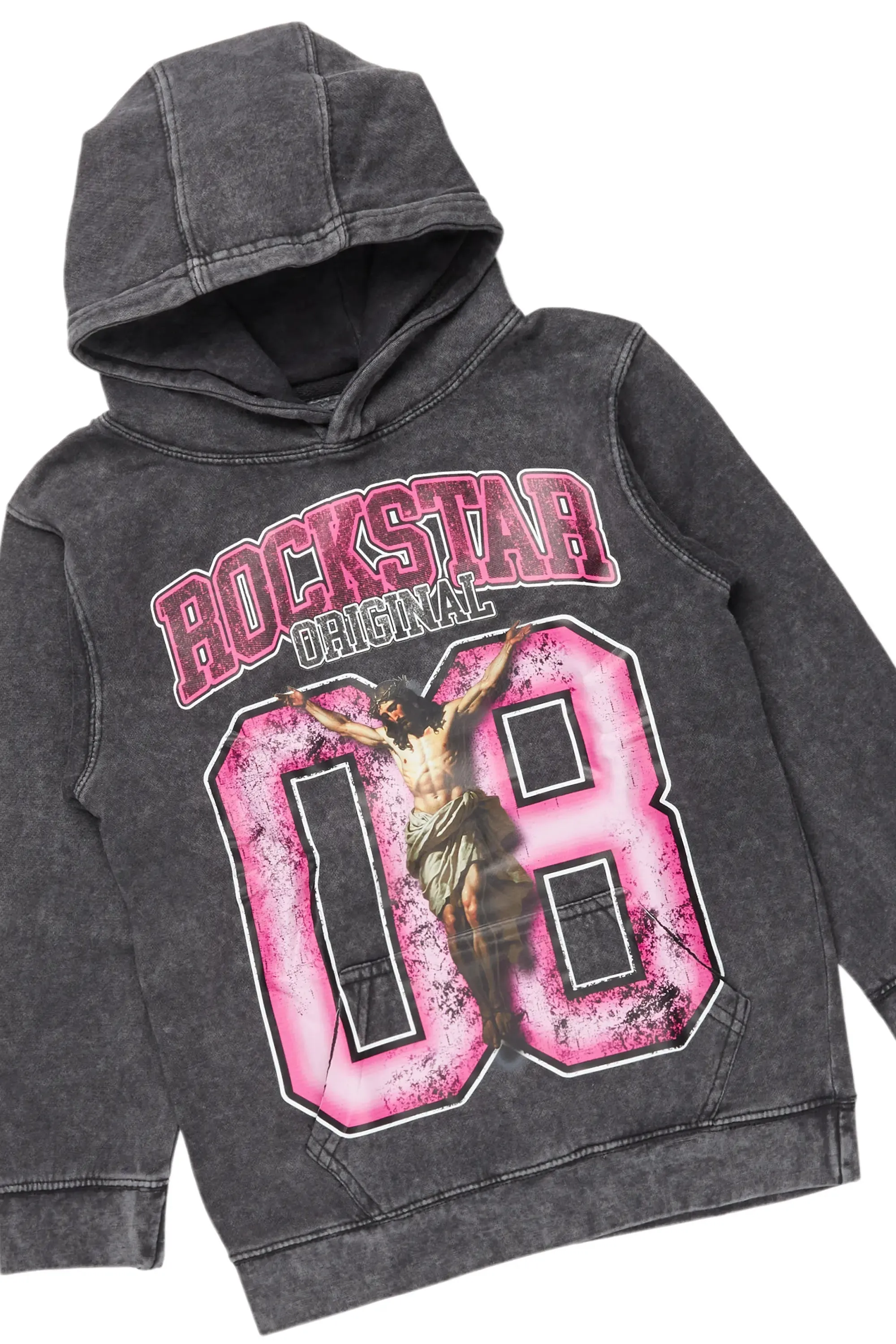 Boys Fields Vintage Black/Pink Hoodie/Baggy Fit Jean Set sold by Rockstar Original product image thumbnail 2