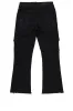 Boys Sterling Black Fringe Stacked Flared Cargo Jean sold by Rockstar Original