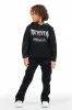 Boys Gentry Black Stacked Flare Jean sold by Rockstar Original
