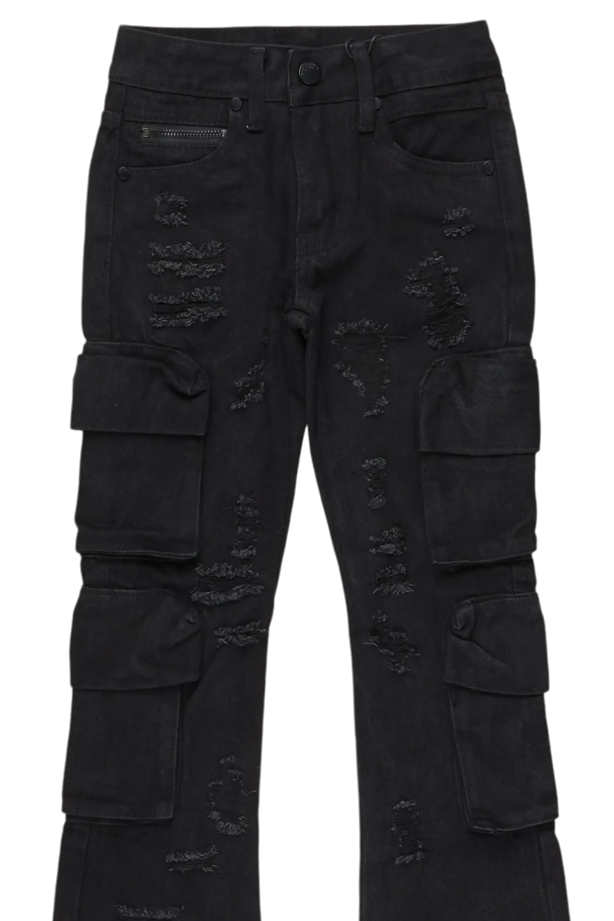 Boys Peppe Black Baggy Fit Jean sold by Rockstar Original product image thumbnail 2