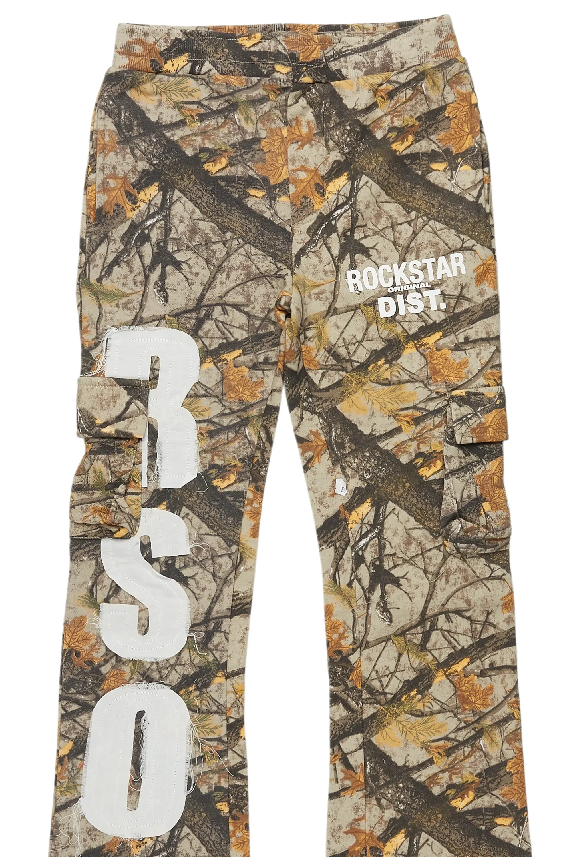 Boys Admir Tree Camo Stacked Flare Pant sold by Rockstar Original product image thumbnail 2