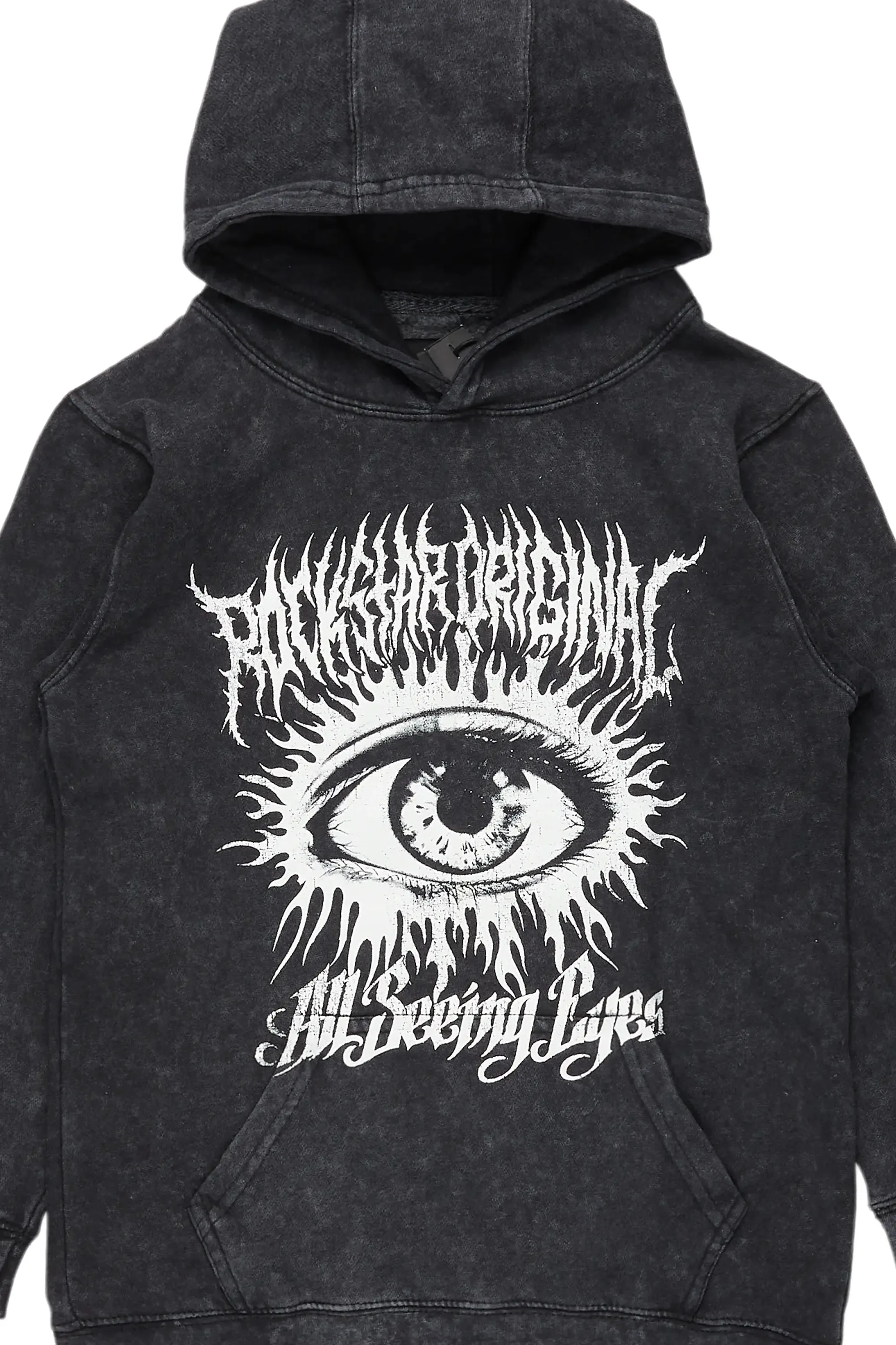 Boys All Eyes Vintage Black Graphic Hoodie sold by Rockstar Original product image thumbnail 2